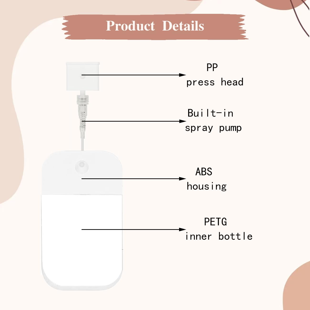Vaporisateur Tovyzalg idéal pour parfum et hydratation en déplacement.