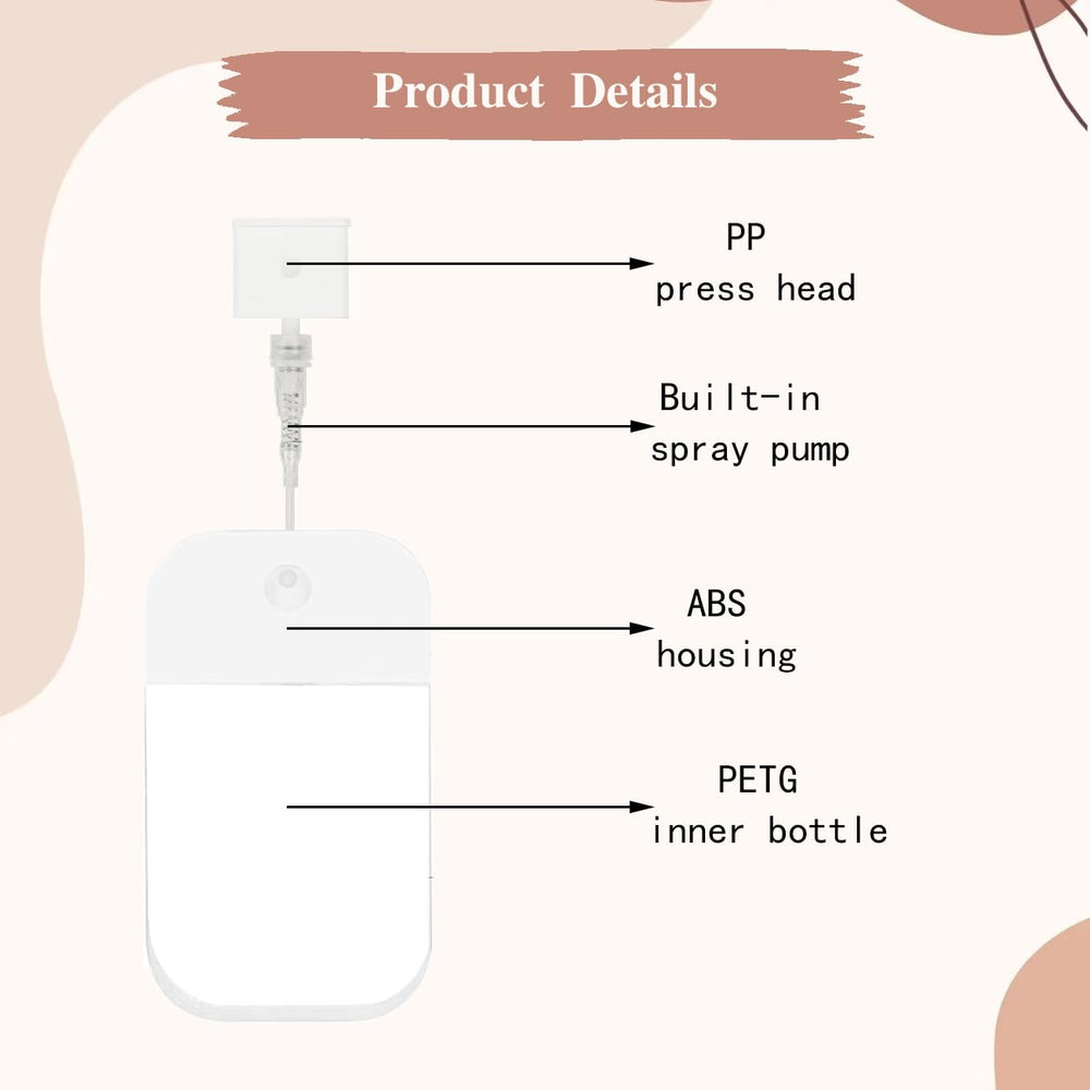 Vaporisateur Tovyzalg idéal pour parfum et hydratation en déplacement.