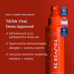 Crème Tower 28 avec hyaluronique quatre types pour hydratation en profondeur.