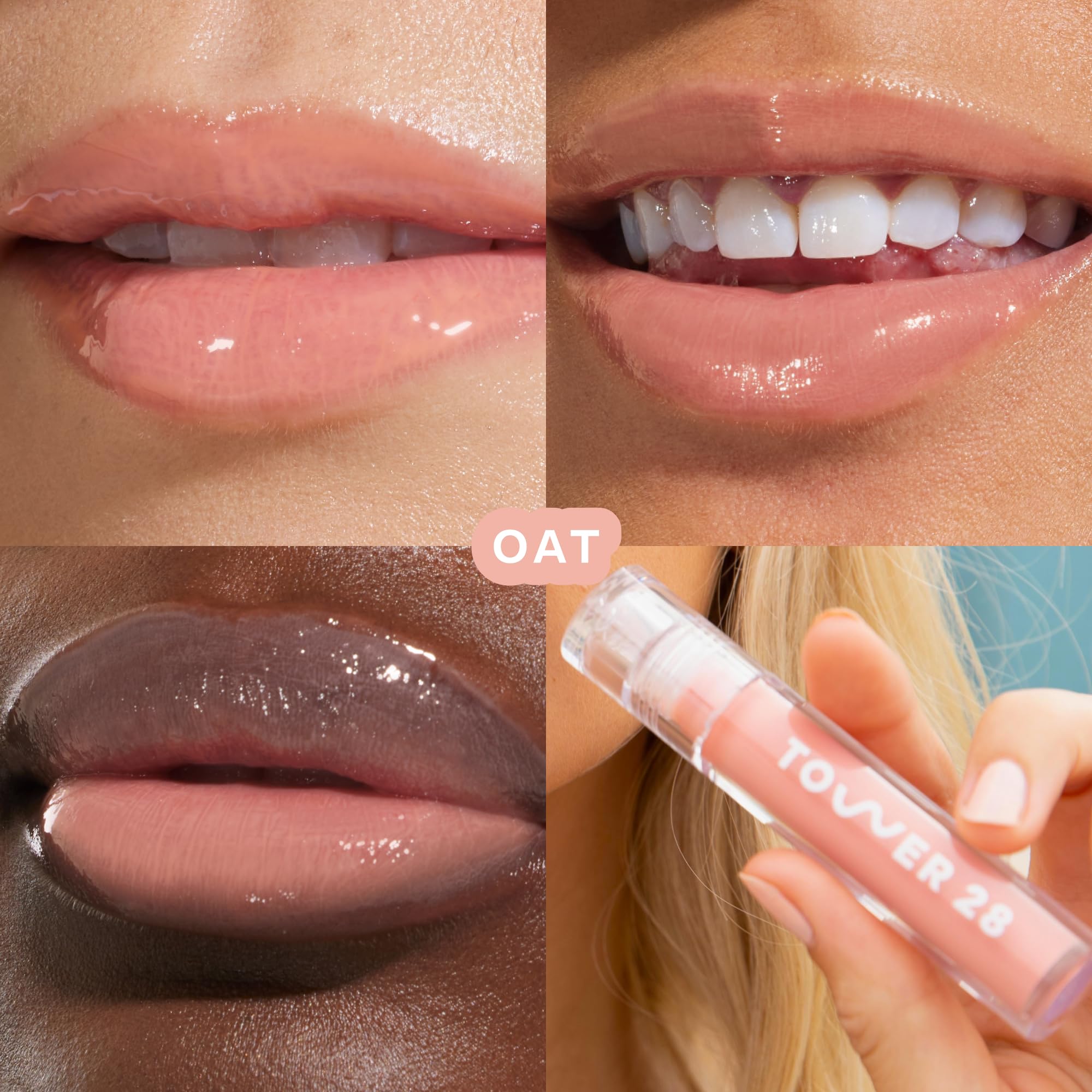 Tower 28 ShineOn Lip Jelly : application facile pour une teinte rosée.