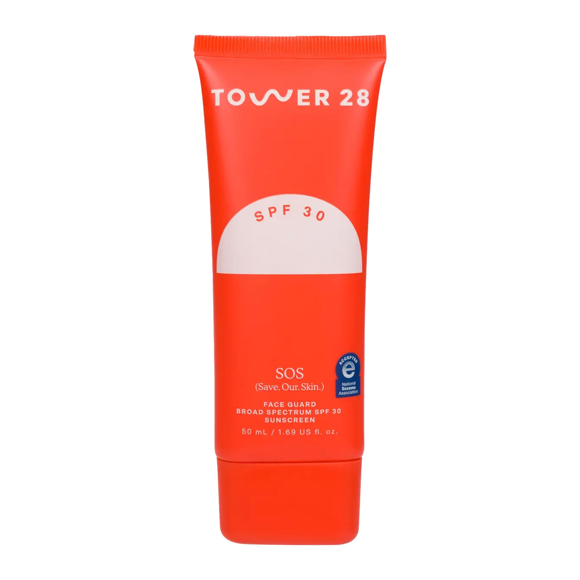 Tower 28 SOS FaceGuard SPF30 – flacon léger pour le visage, protection minérale.