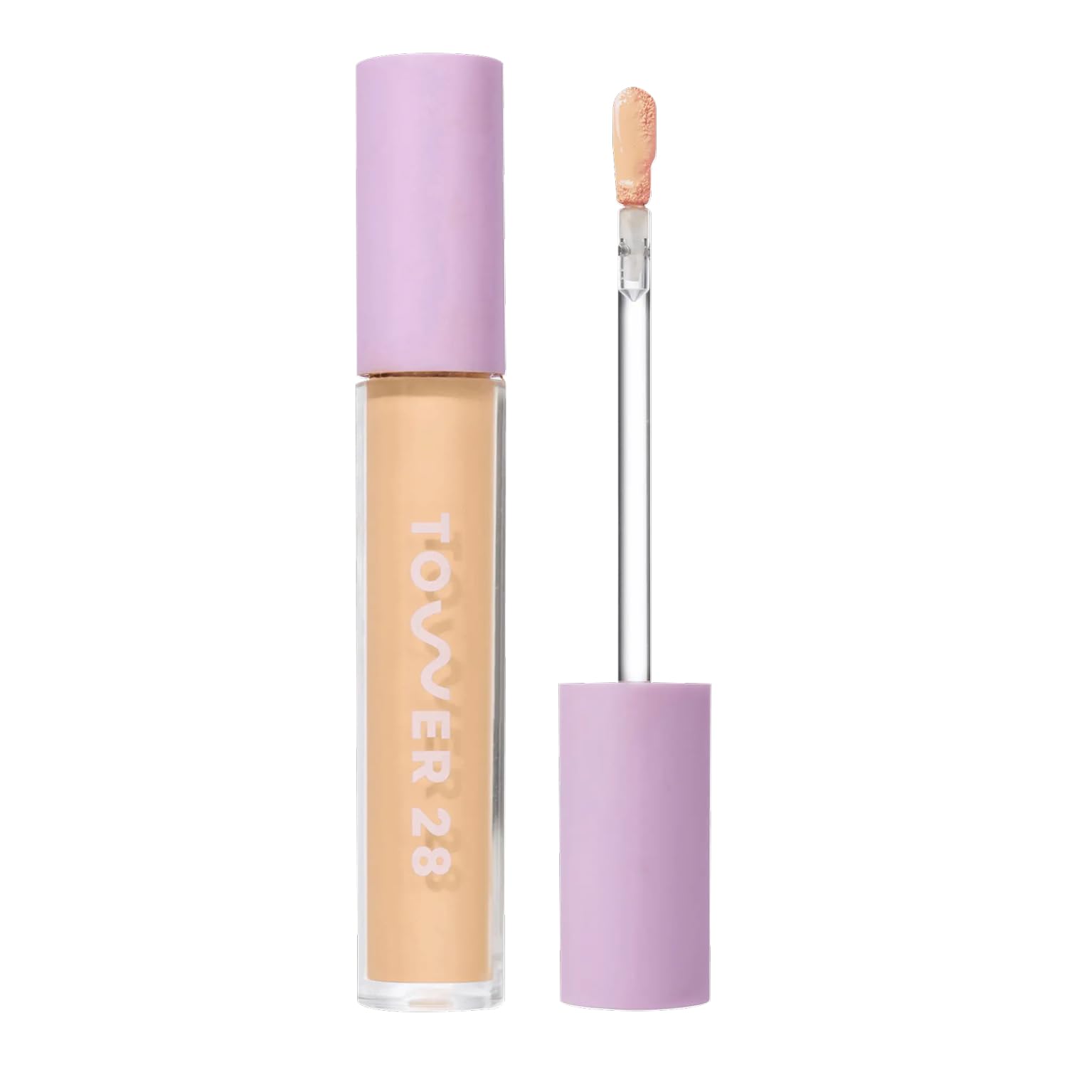 Tower 28 Swipe Serum Concealer – application douce, hydratation légère pour le contour.