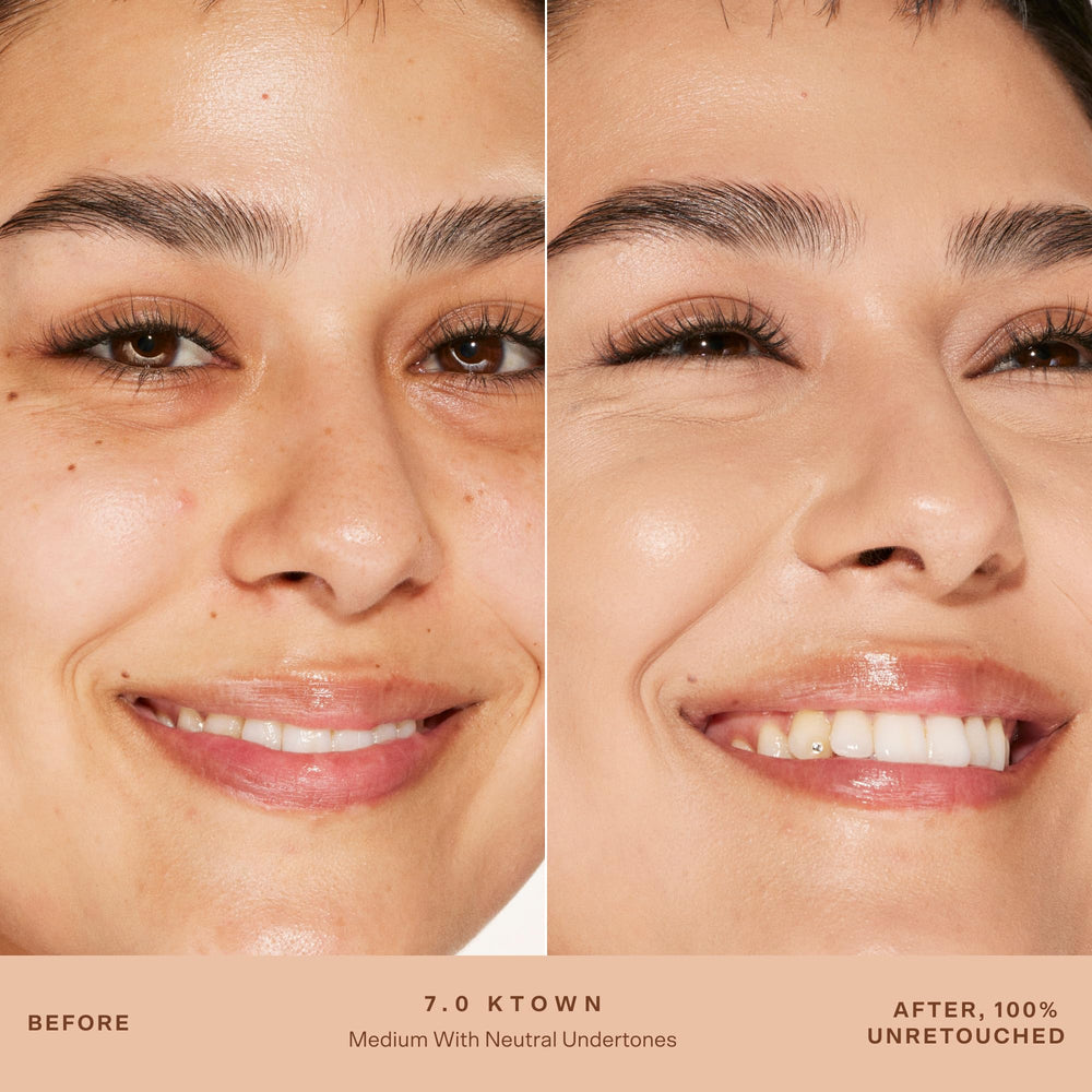Tower 28 Swipe Serum Concealer – cernes masqués avec une couvrance naturelle et légère.