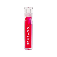 Tower 28 ShineOn Lip Jelly, bouteille élégante, hydratation douce et brillance discrète.