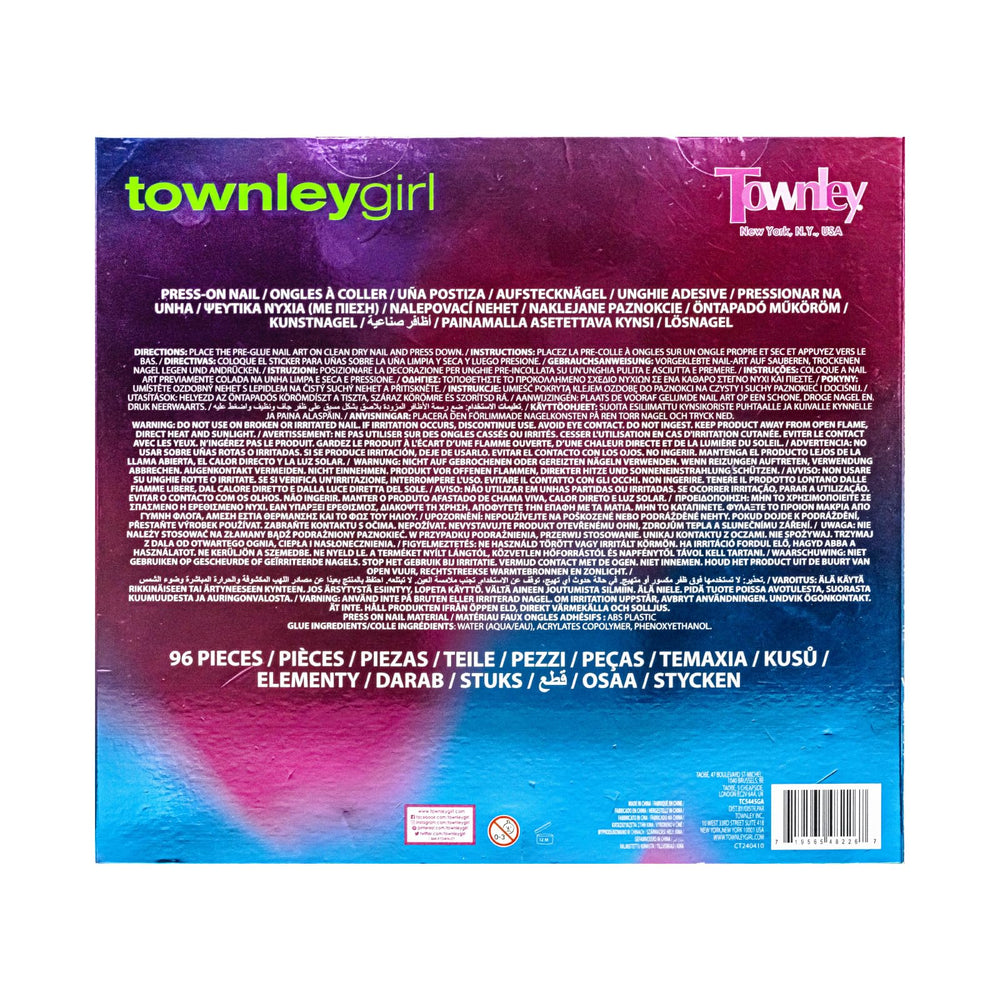 Townley Girl application des ongles sans douleur et retrait facile.