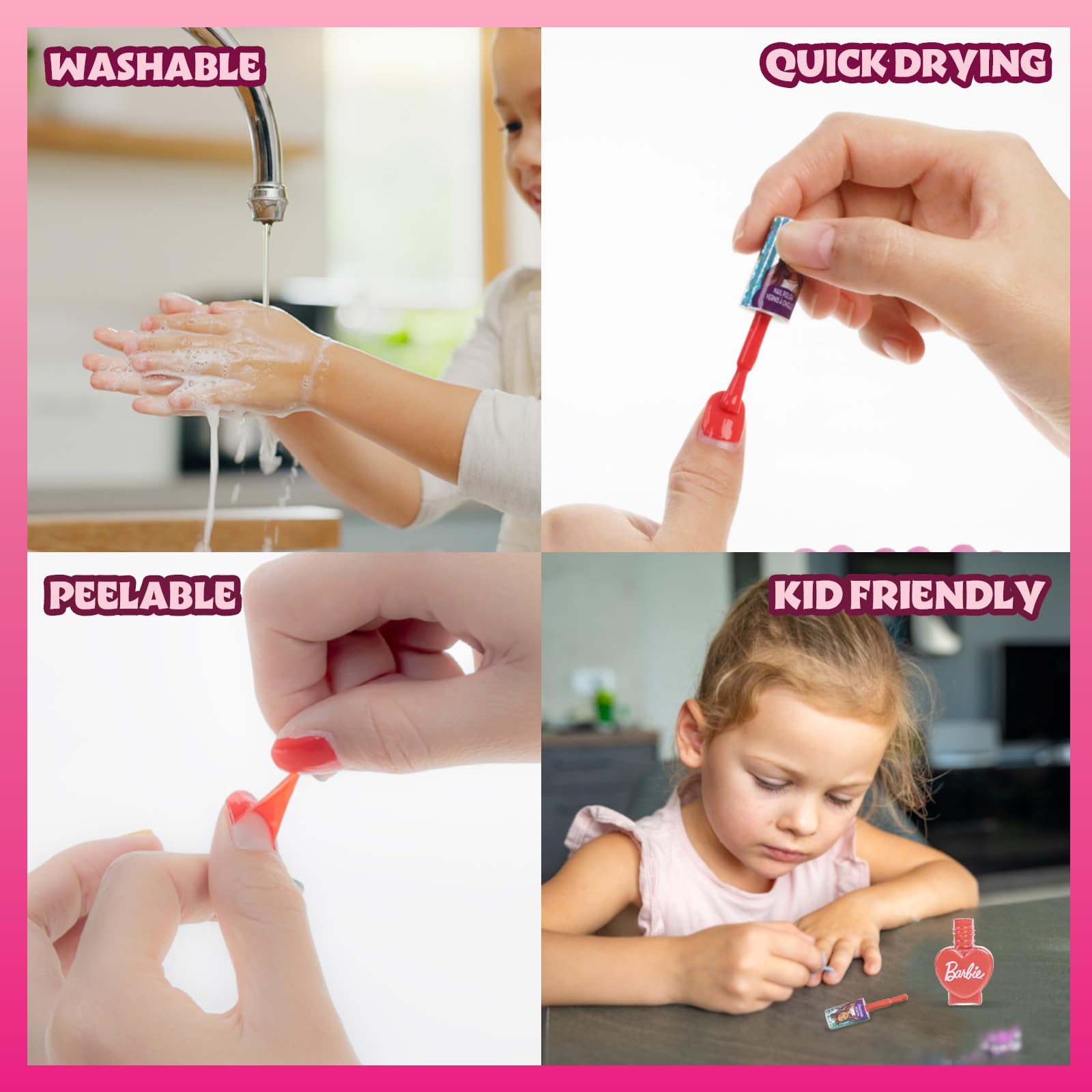 Townley Girl Barbie Film Set: lime à ongles incluse pour une finition soignée.