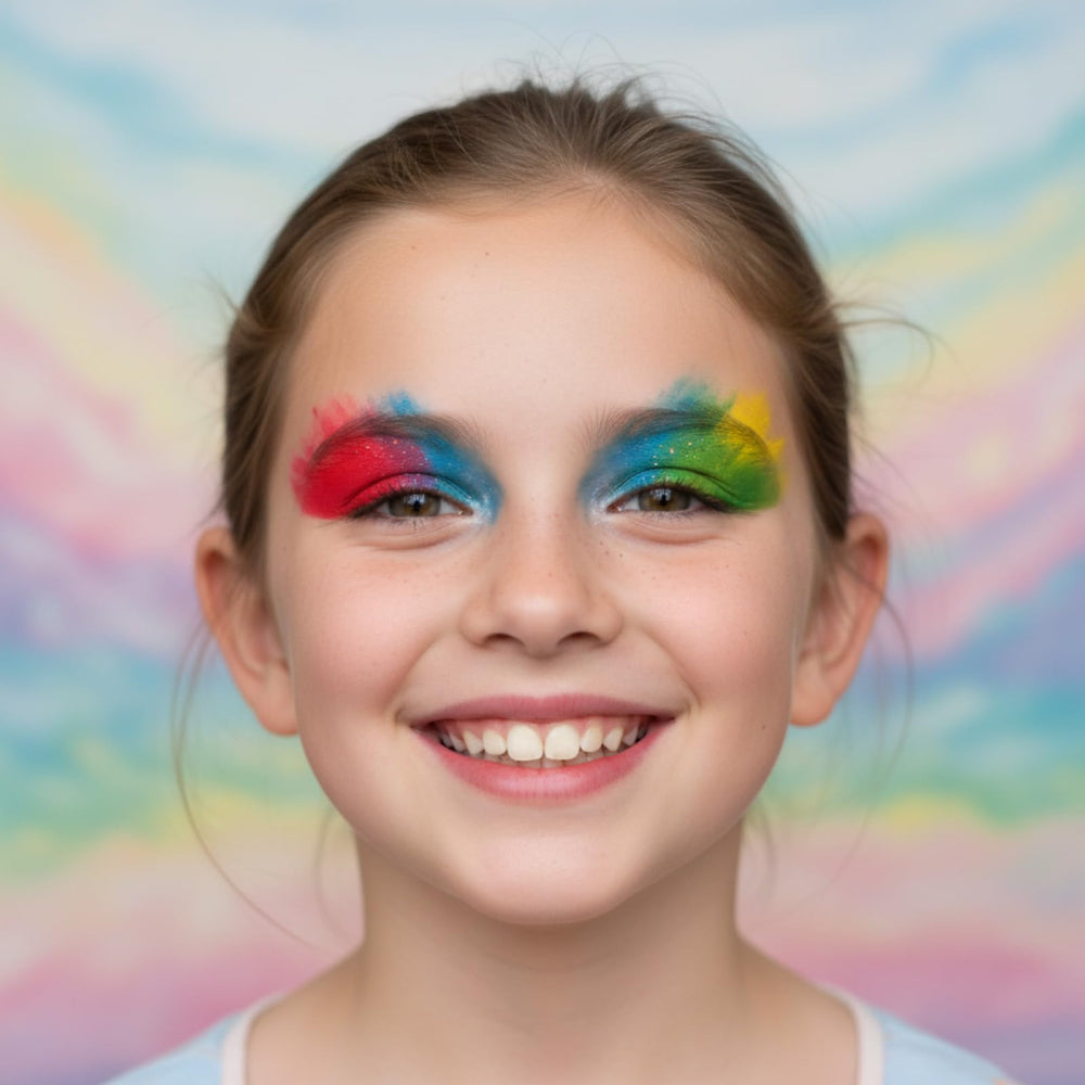 Look maquillage sûr et amusant pour enfants, idéal pour s’amuser.