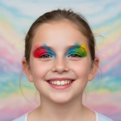 Look maquillage sûr et amusant pour enfants, idéal pour s’amuser.