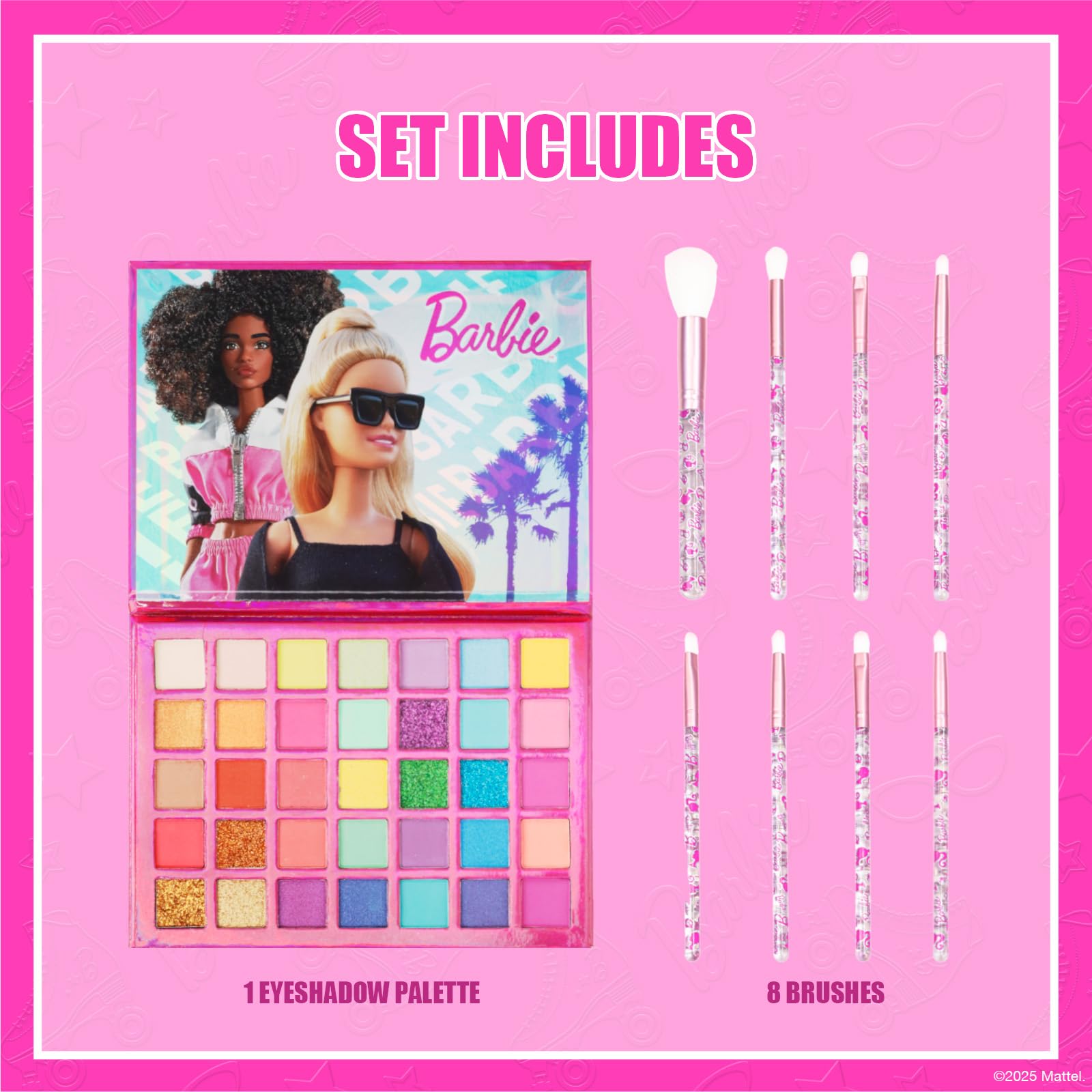 Pinceau d’application Townley Girl Barbie pour estomper les ombres facilement.