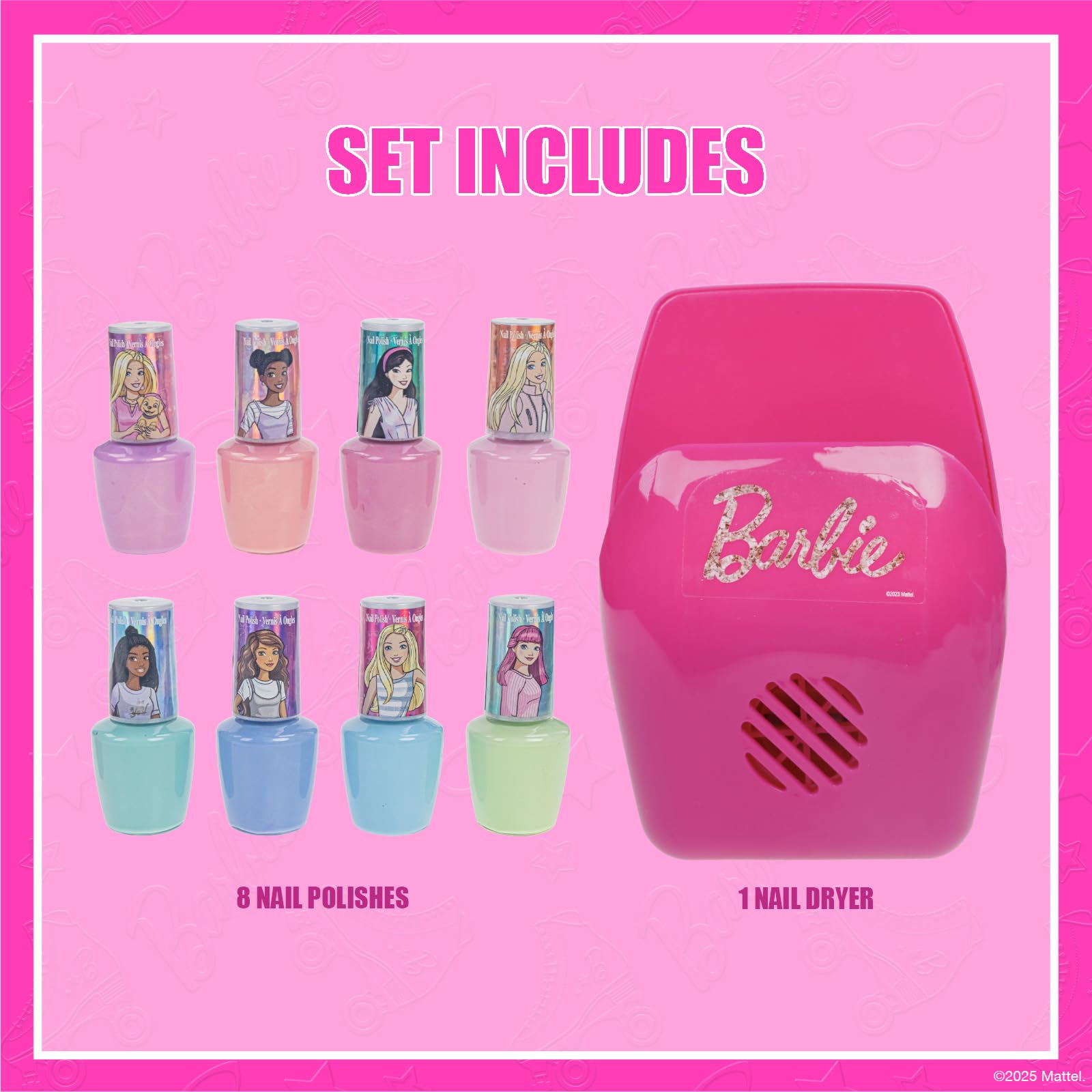 Townley Girl Barbie vernis non toxique bleu pastel, fini doux