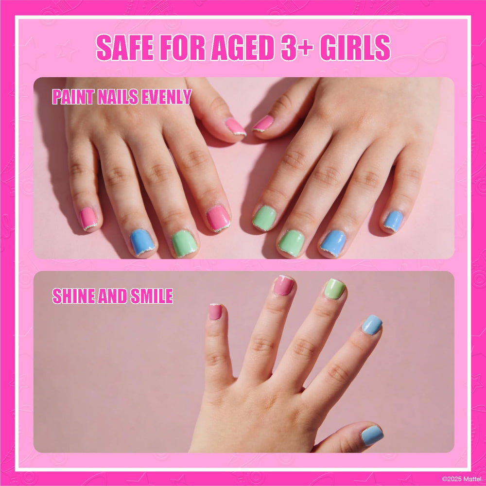 Townley Girl Barbie vernis non toxique corail brillant, look estival