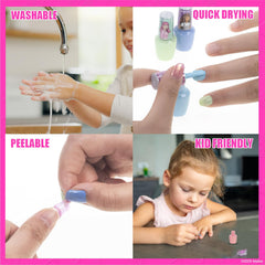 Townley Girl Barbie vernis non toxique rose framboise, éclat ludique