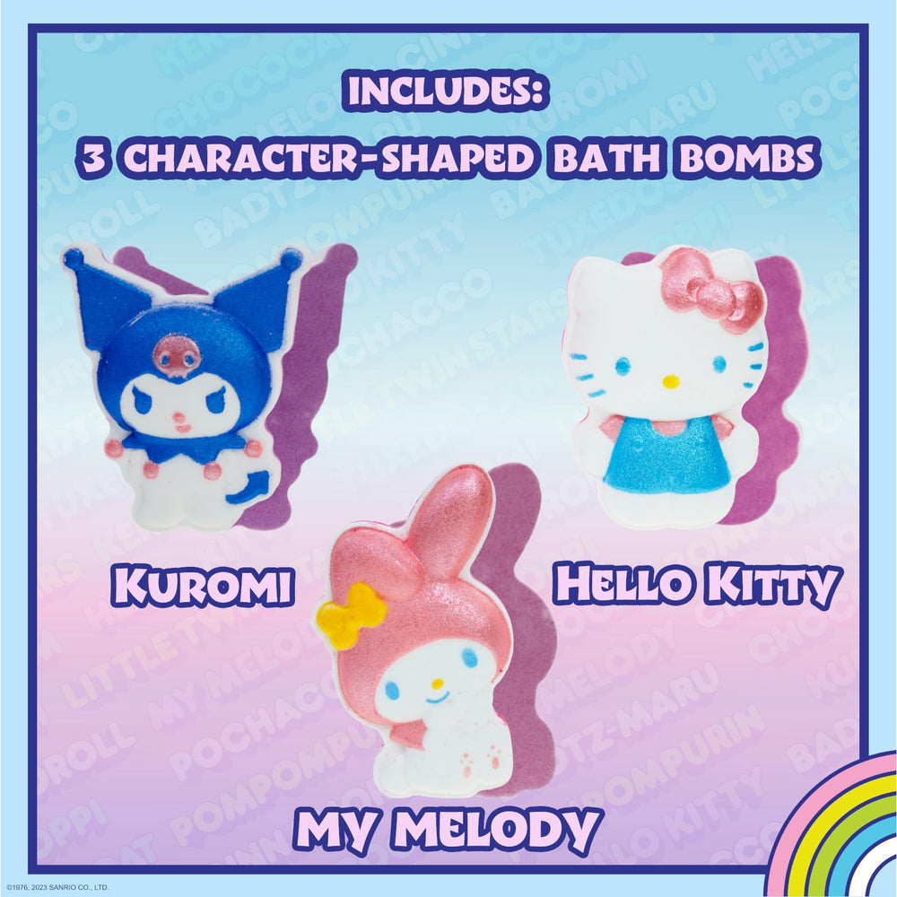 Townley Girl bombe de bain arc‑en‑ciel Hello Kitty, bain transformé par les couleurs