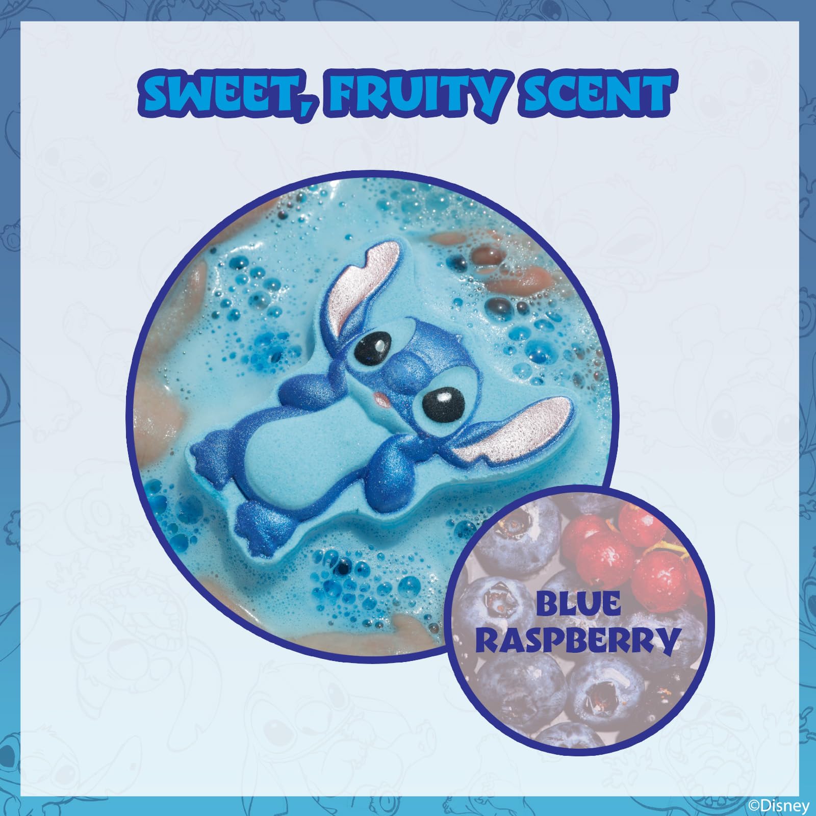 Bombe Stitch Townley Girl multi-couleurs crée effet magique dans l'eau.