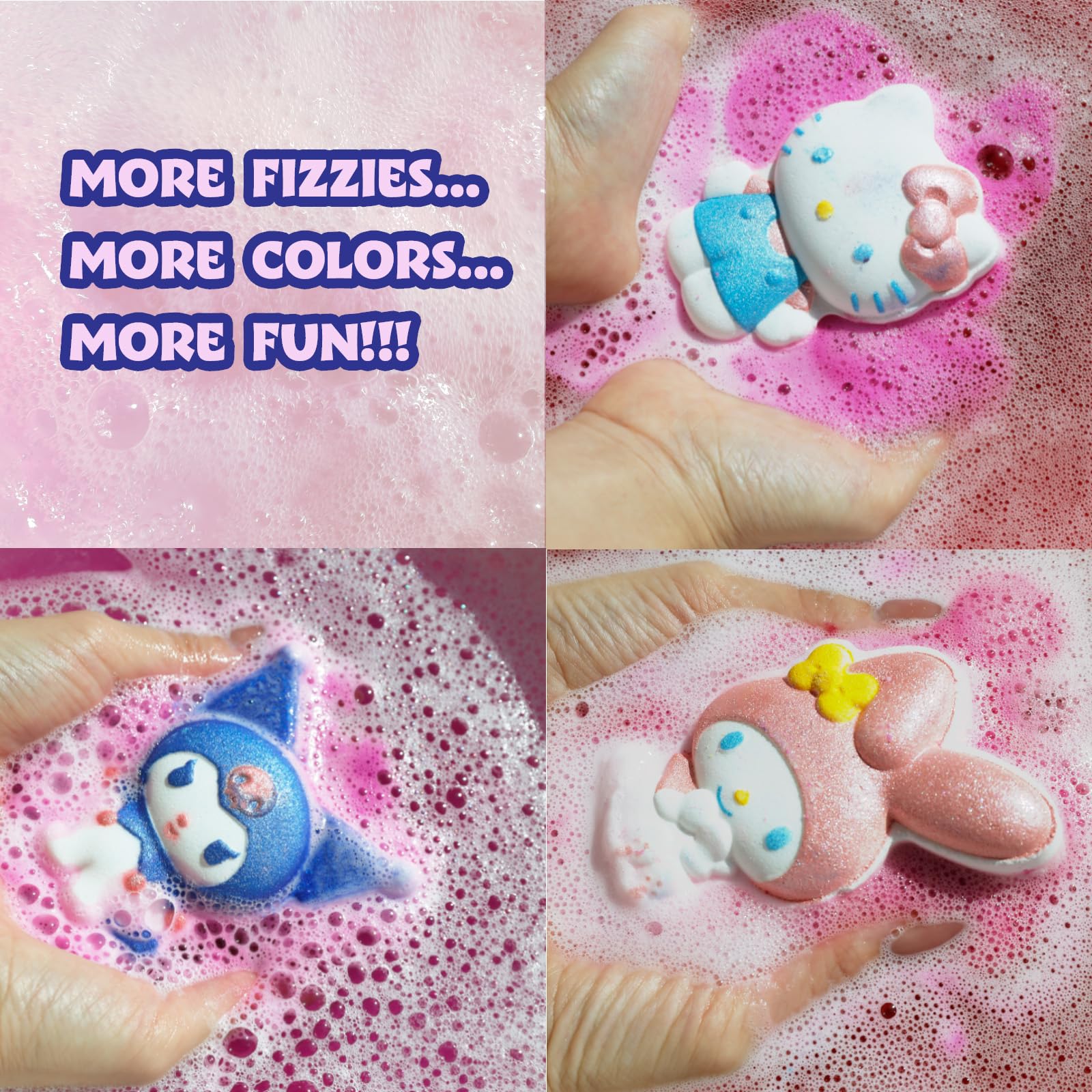 Townley Girl bombe de bain Stitch, couleurs changeantes et bulles pendant le bain
