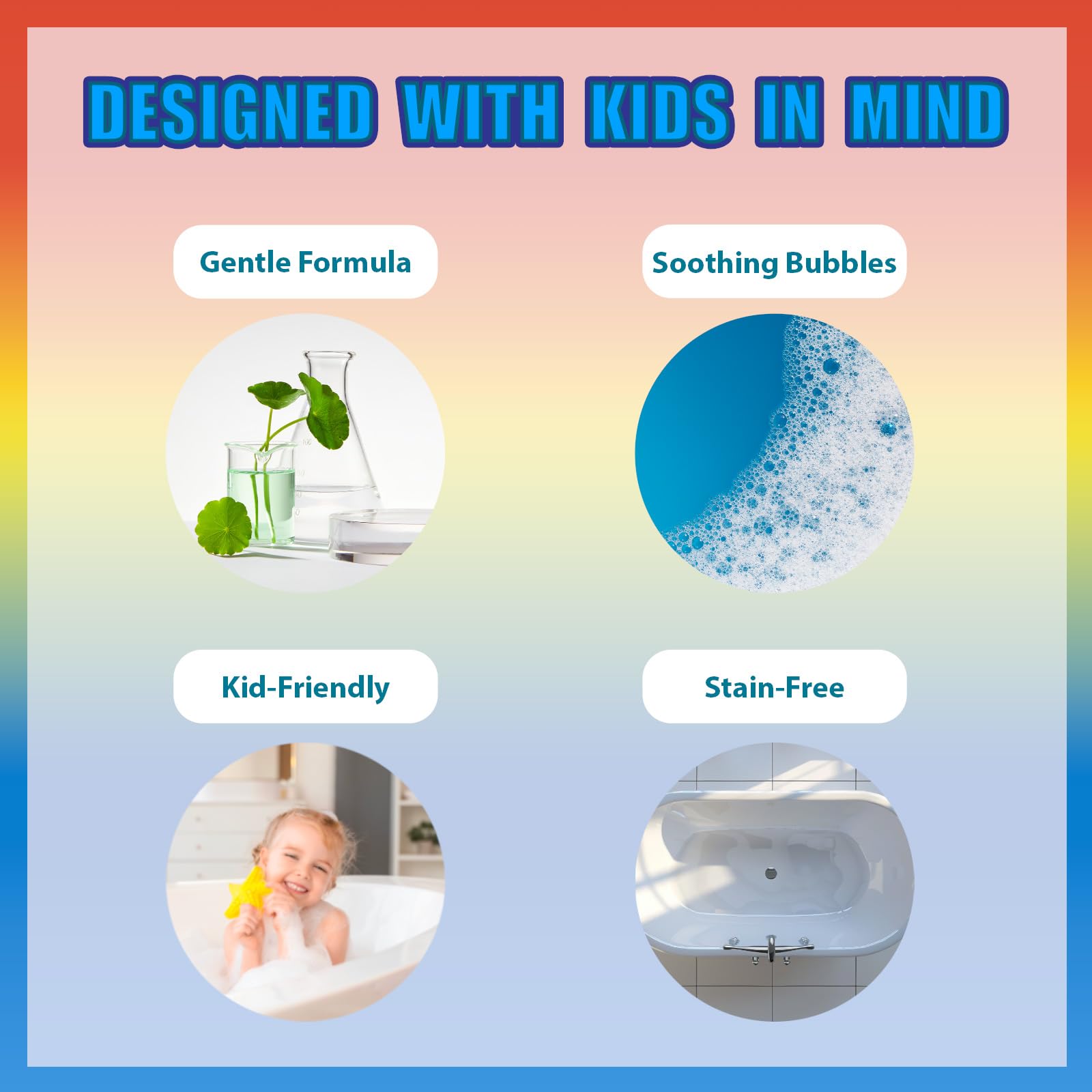 Townley Girl bombes de bain adaptées aux enfants 3 ans et plus, sans danger.