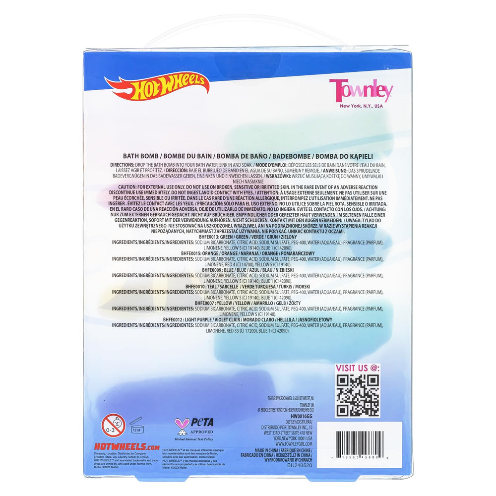 Townley Girl bombes de bain ensemble cadeau pratique pour fêtes et anniversaires.