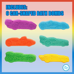 Townley Girl bombes de bain Hot Wheels avec voitures variées pour un jeu coloré.