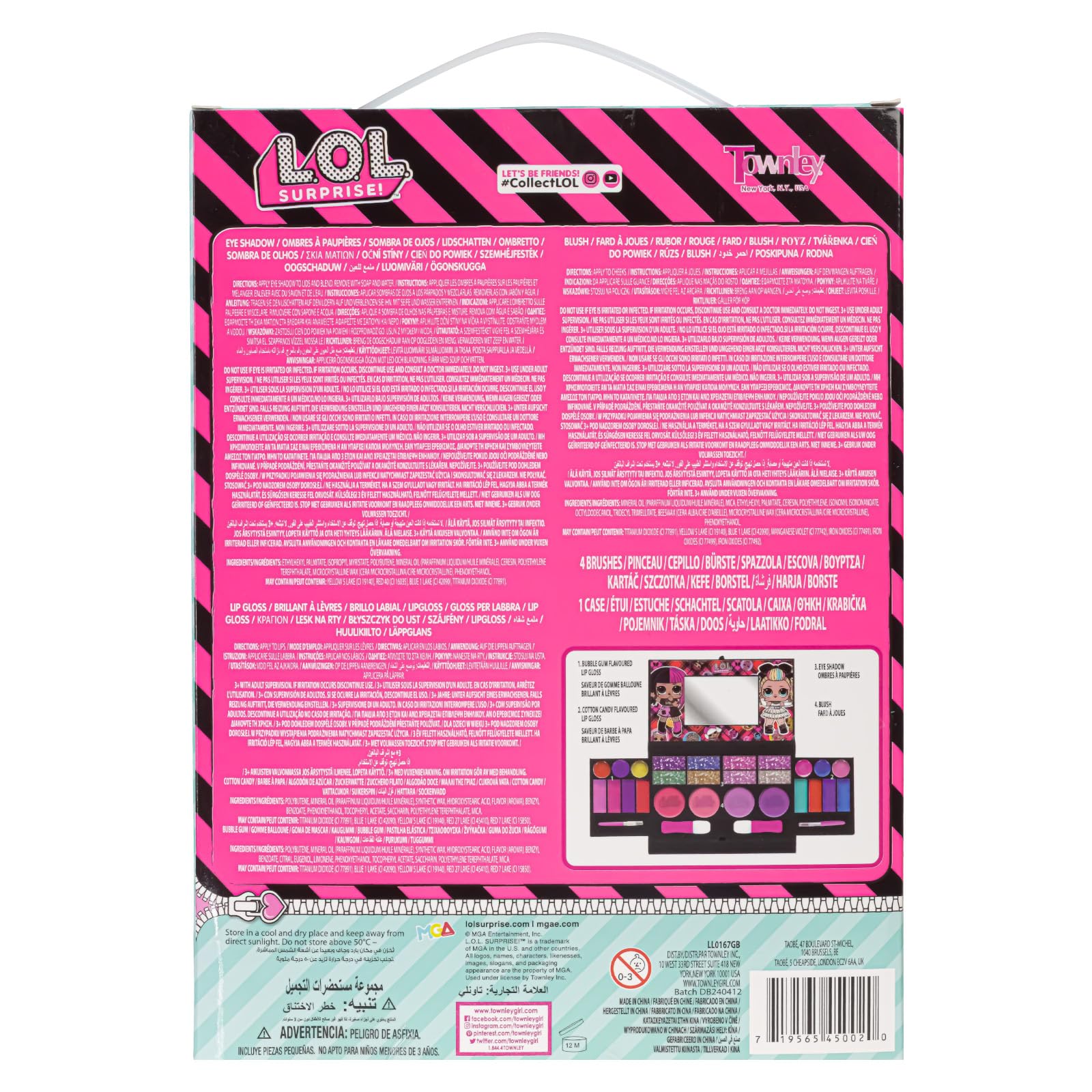 Townley Girl kit beauté portable pour ateliers et jeux
