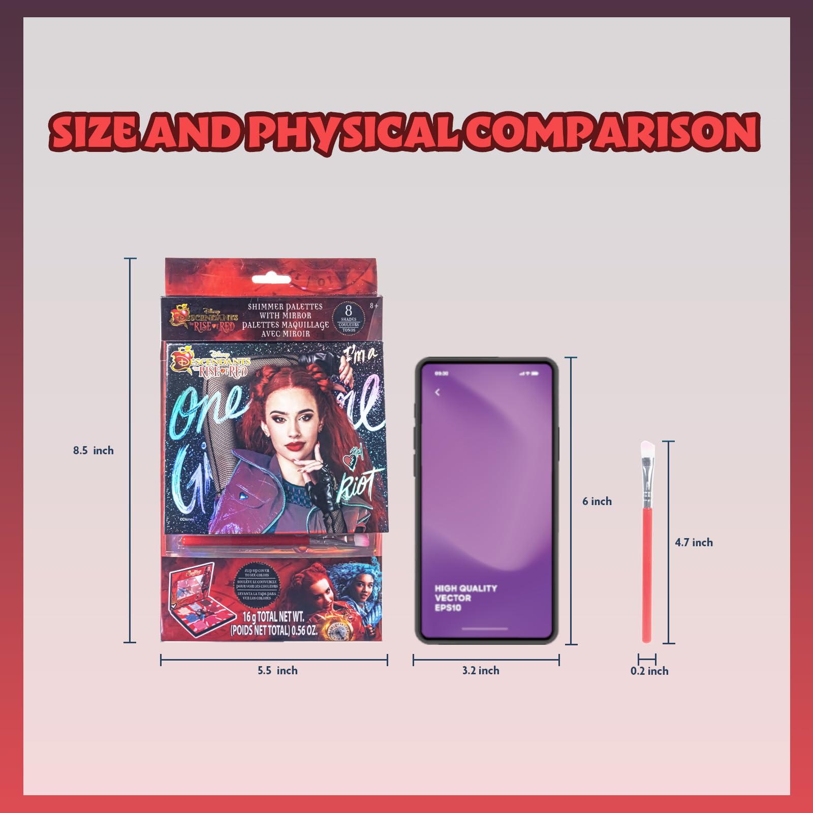 Formule douce Townley Girl Descendants Rise Red adaptée aux adolescentes.
