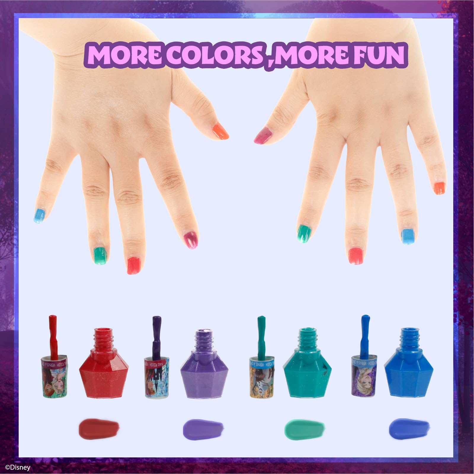 Vernis Townley Girl Disney Frozen bleu glitter pour look étincelant