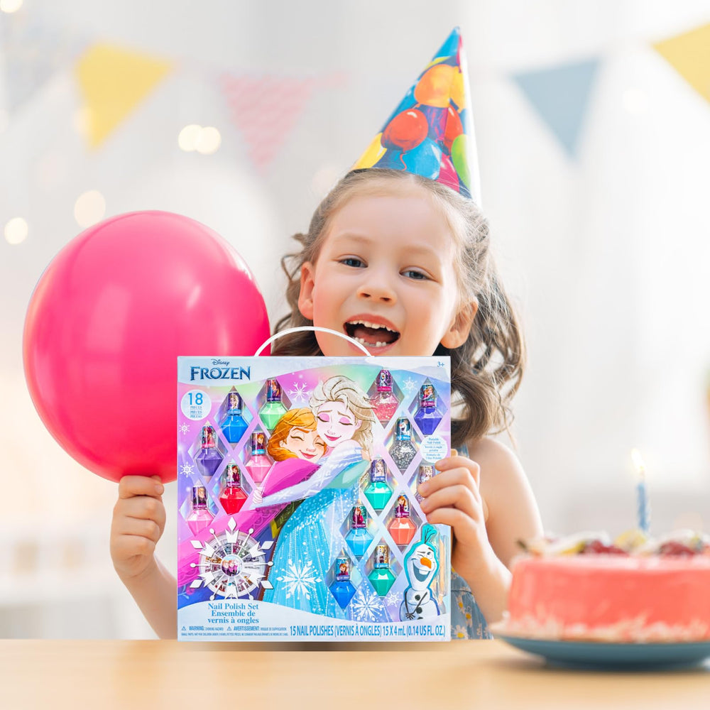 Vernis Townley Girl Disney Frozen bleu néon scintillant pour fête