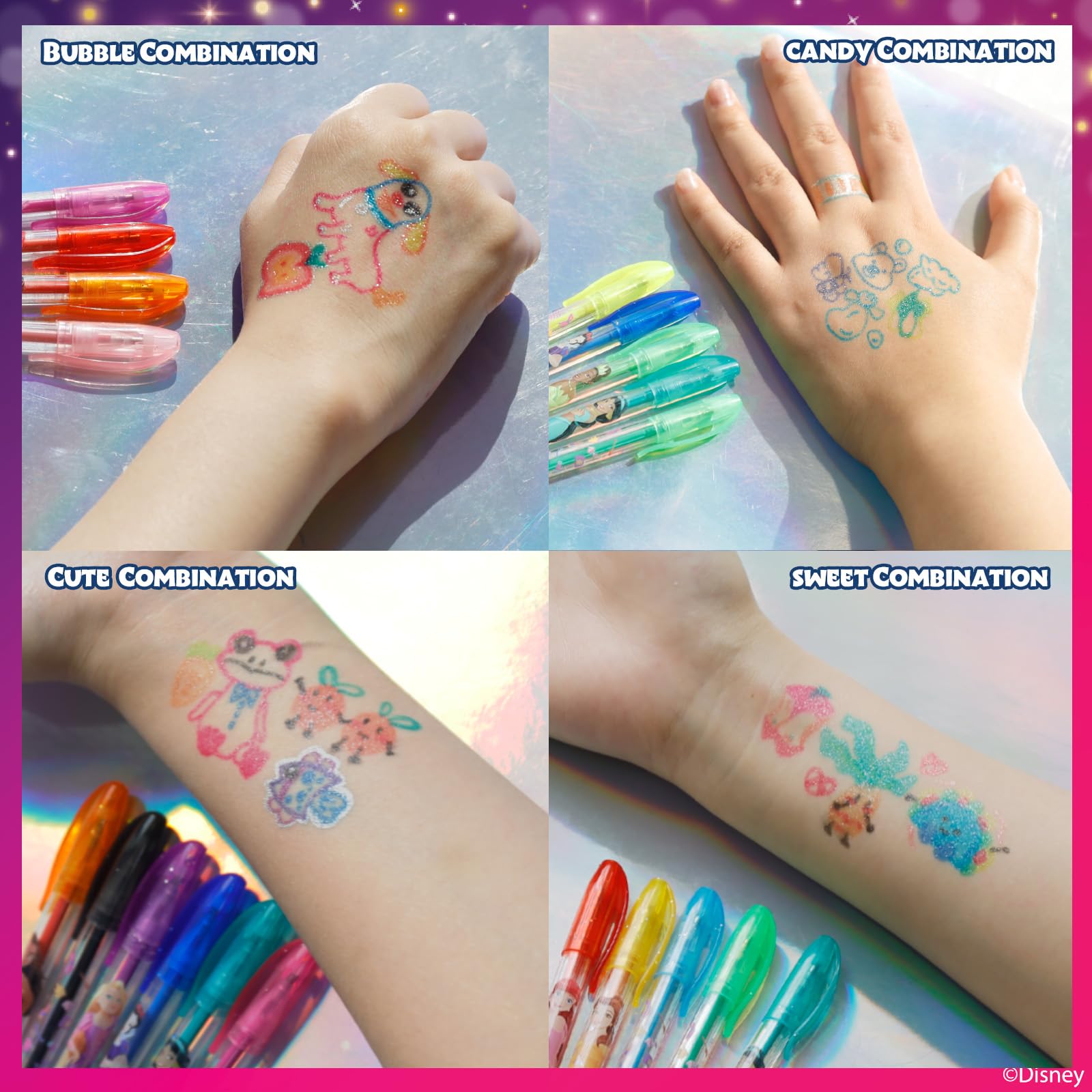 Townley Girl Disney Princess: idées de loisirs créatifs avec des paillettes scintillantes.