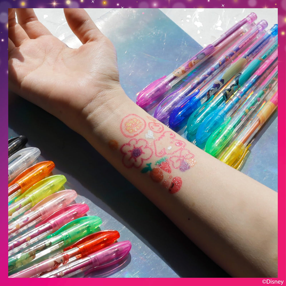 Townley Girl Disney Princess: stylo gel brillant pour embellir temporairement peau et looks.