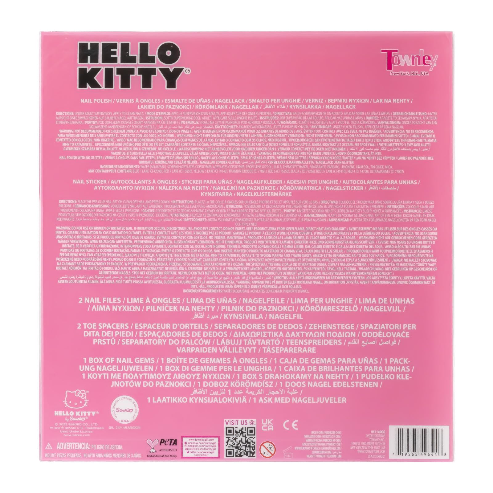Coffret dress-up Hello Kitty Townley Girl pour après-midi créatif.