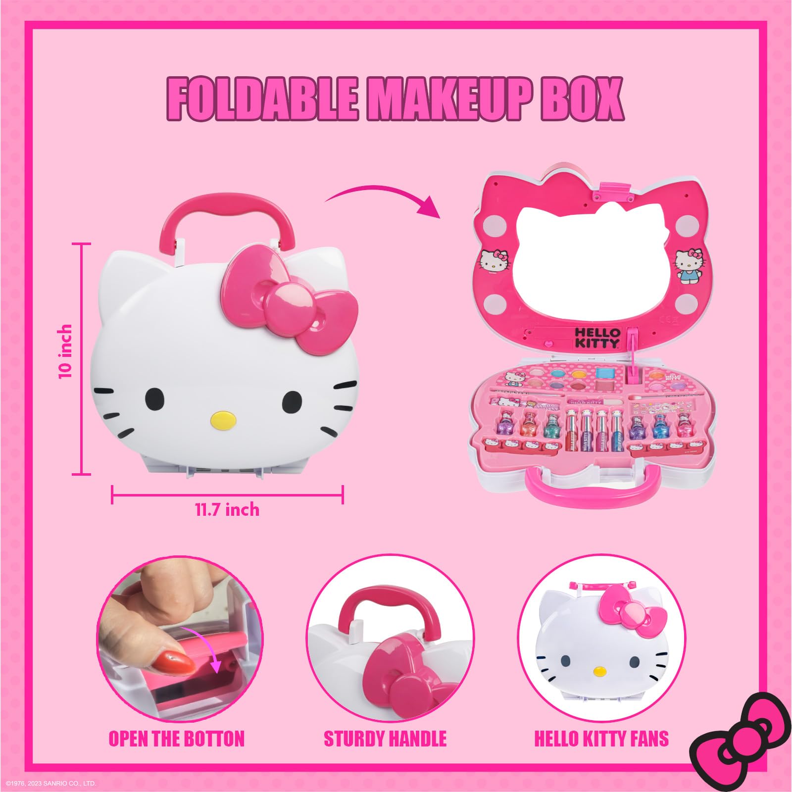 Gloss lèvres à base de plantes Townley Girl Hello Kitty, formule sûre.