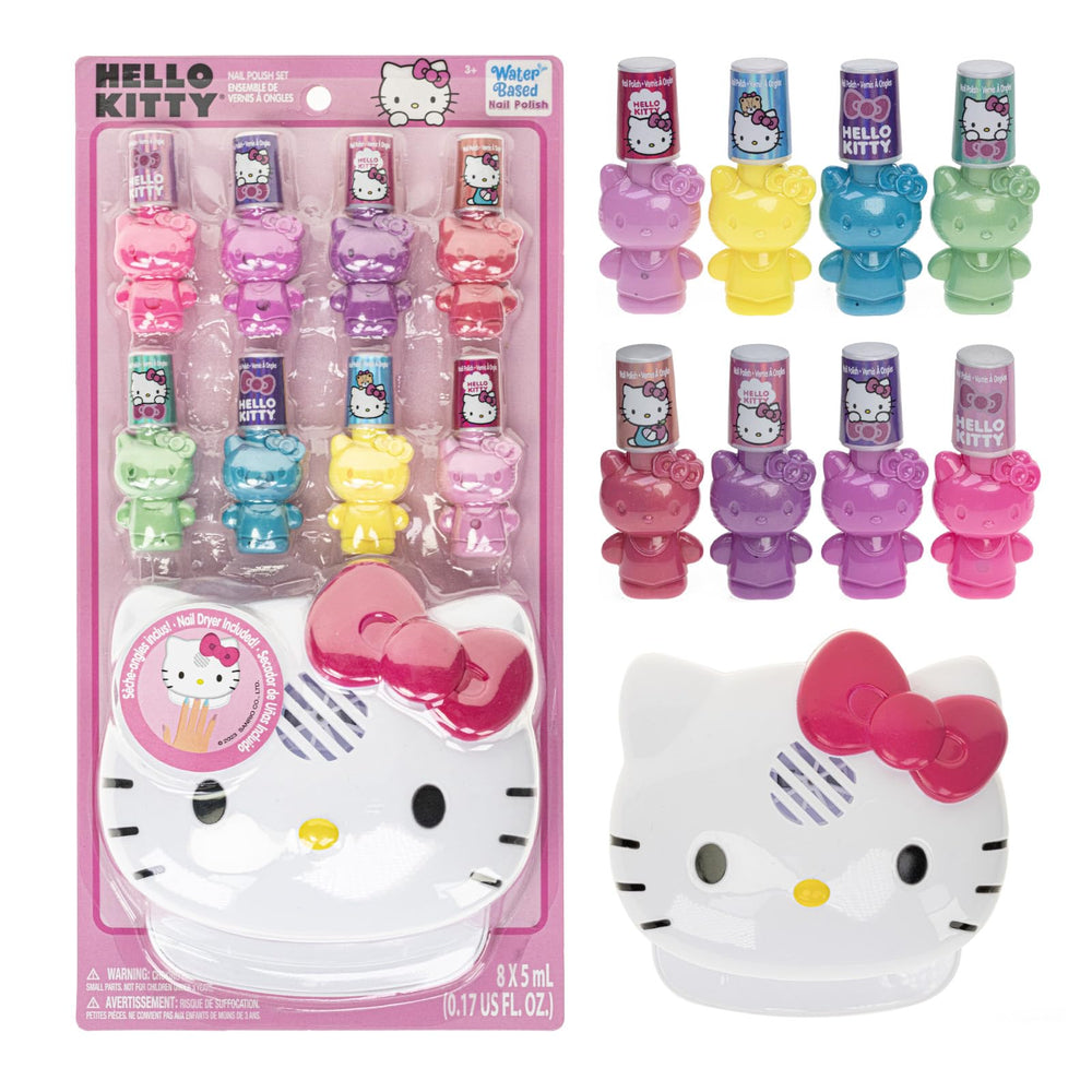 Townley Girl Hello Kitty eight-shade nail polish set for creative play.