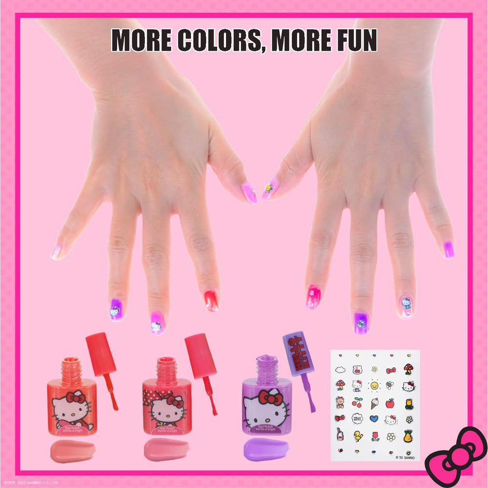 Autocollants ongulaires Hello Kitty pour personnaliser les manucures.