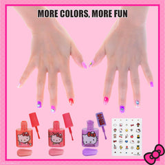 Autocollants ongulaires Hello Kitty pour personnaliser les manucures.