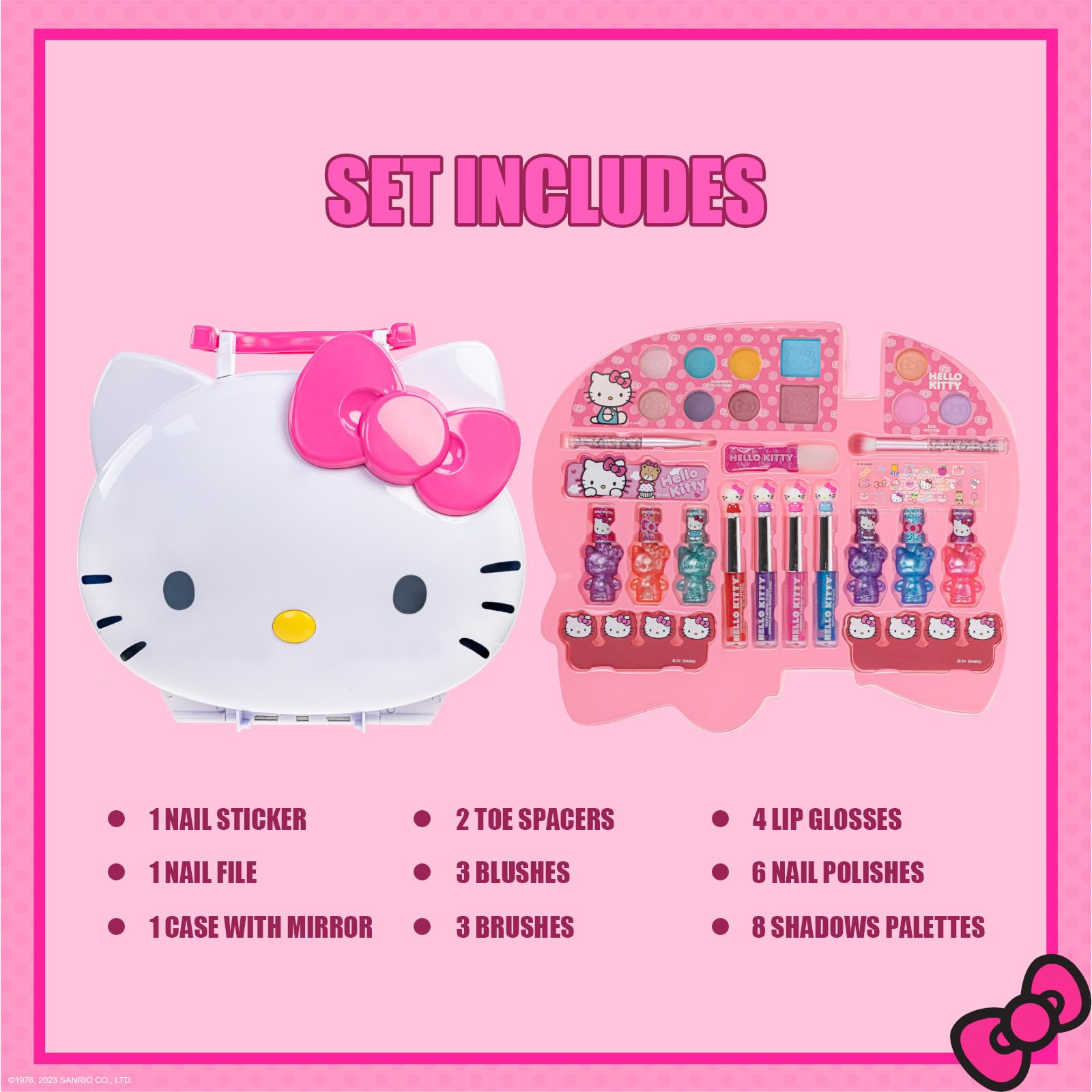 Vernis peelables Townley Girl Hello Kitty, couleurs faciles à porter.