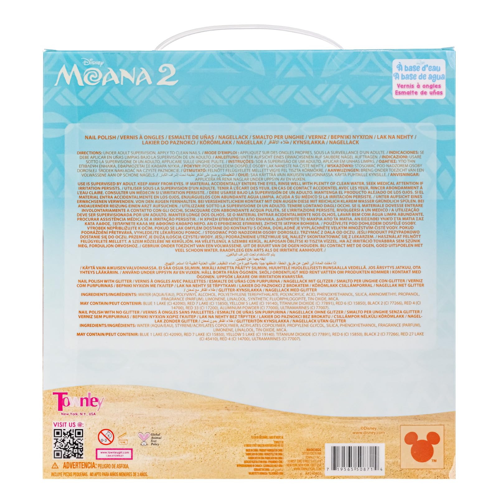 Townley Moana 2 accessoire nail art secur