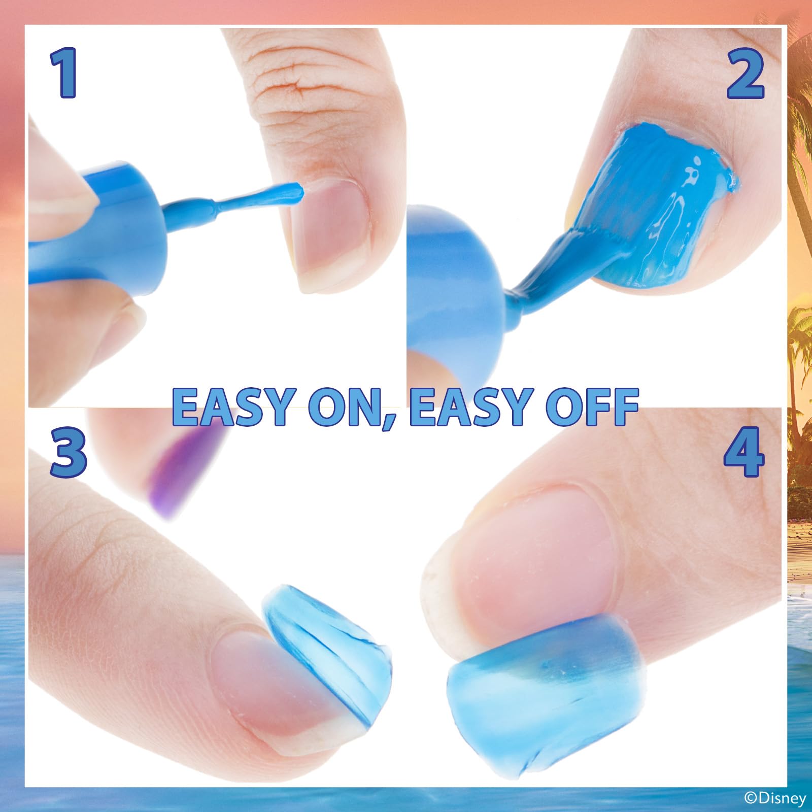Vernis Townley Girl Moana 2 opaque et luminescent, parfait pour des manucures audacieuses.