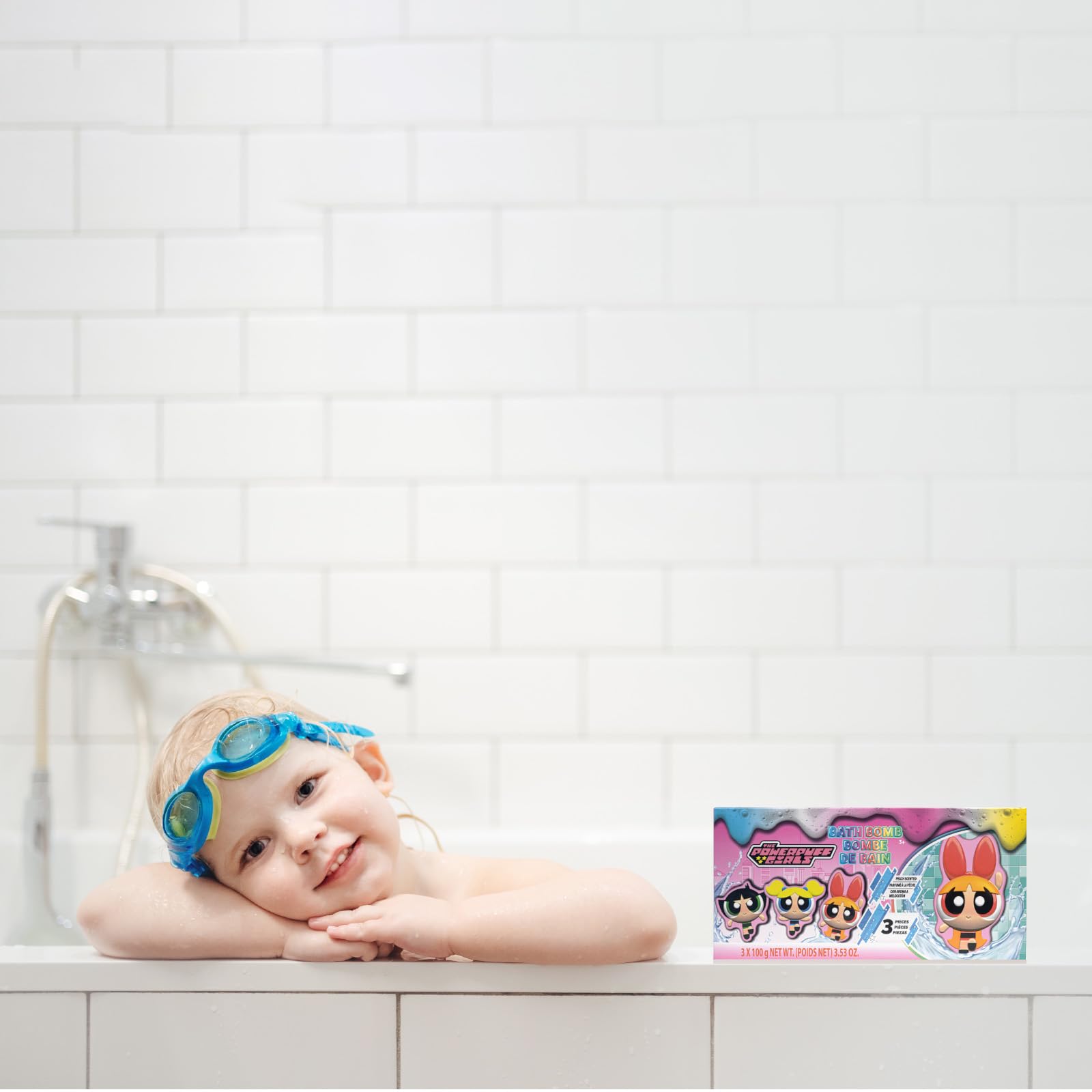 Townley Girl Powerpuff bombe bain coloris-vif: transforme l’eau en spectacle coloré