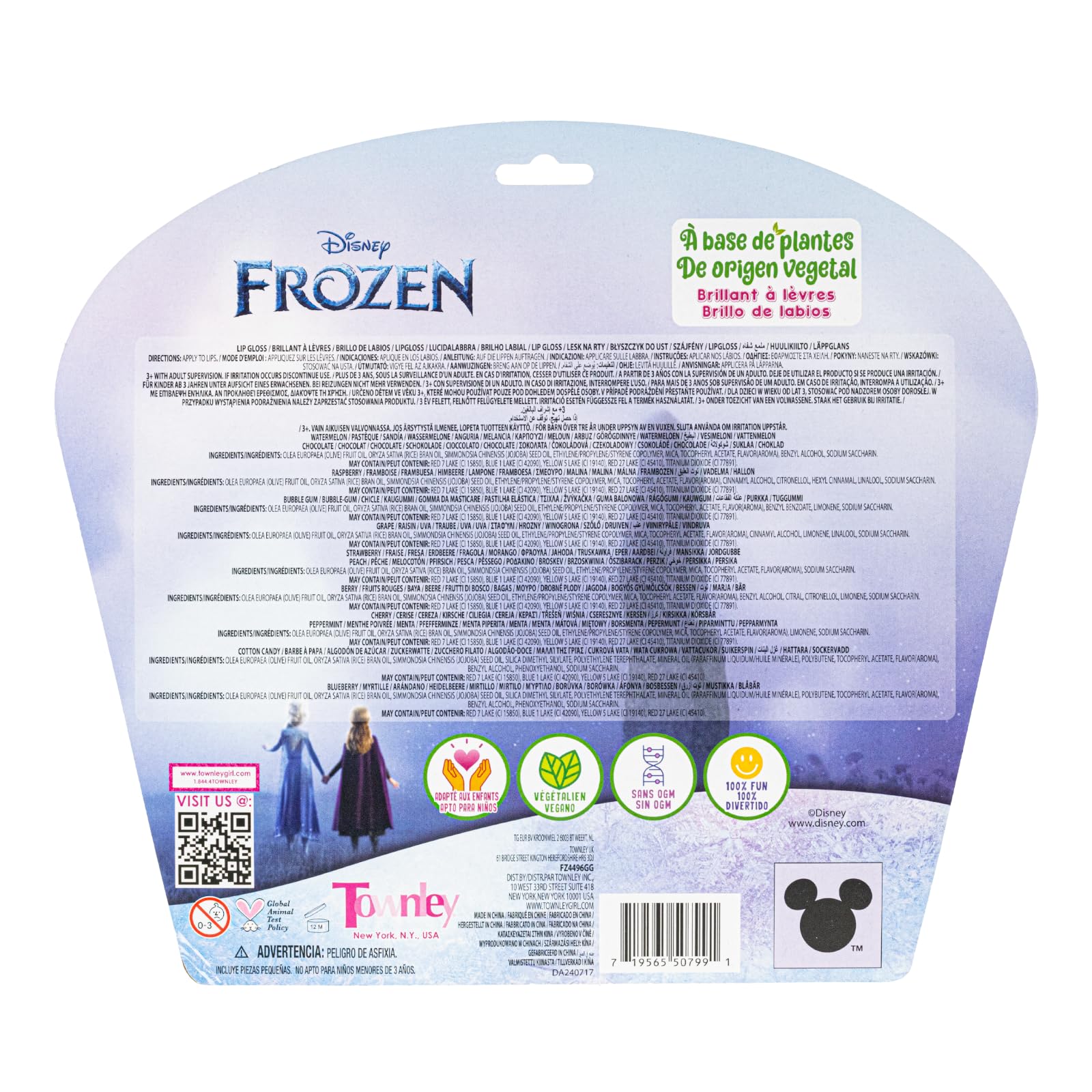 Townley Girl vernis à lèvres Disney Frozen ensemble – ludique et adapté pour jeunes apprentis maquilleurs.