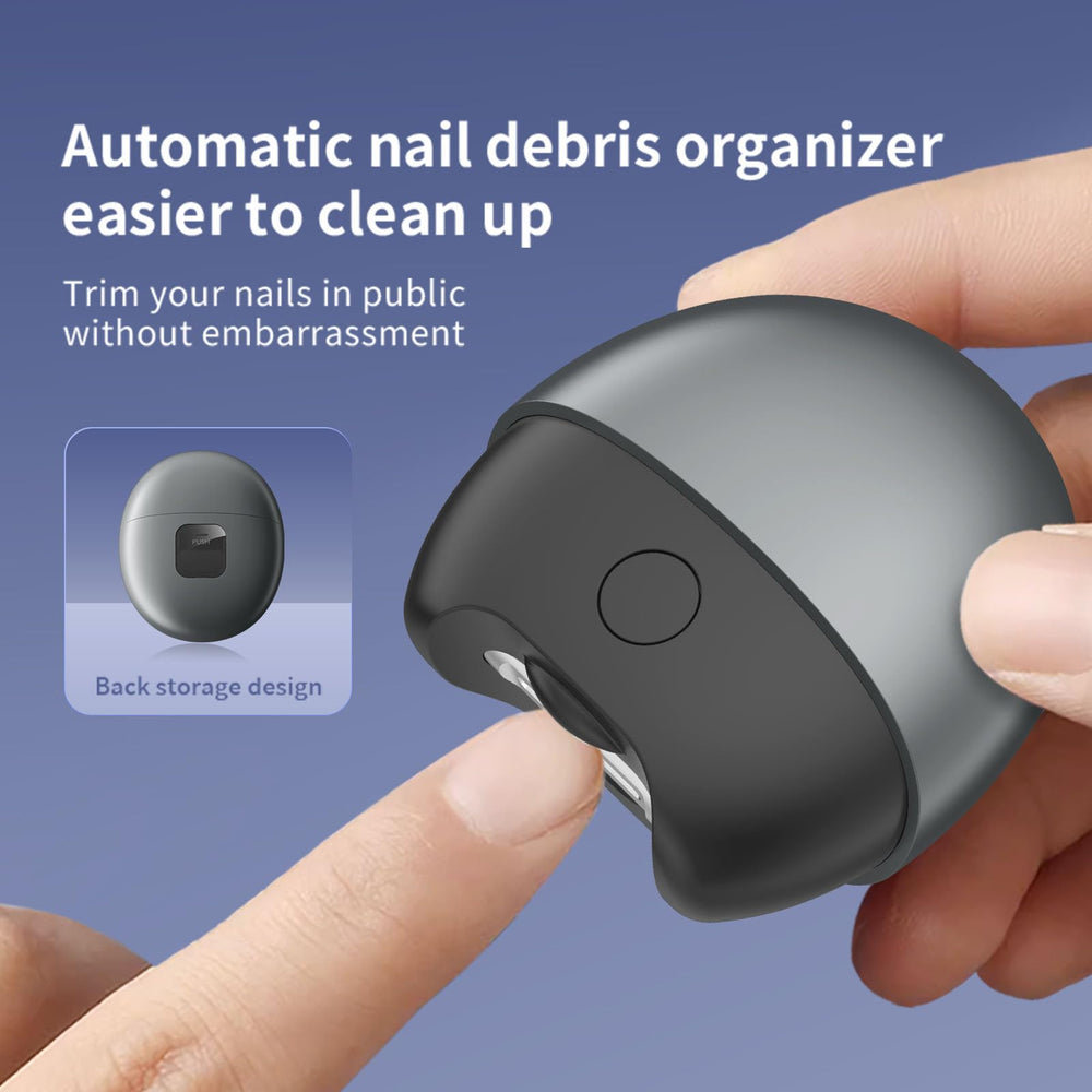Ouvre-ongles électrique Toxicologist pour adulte, format compact et maniabilité pratique.