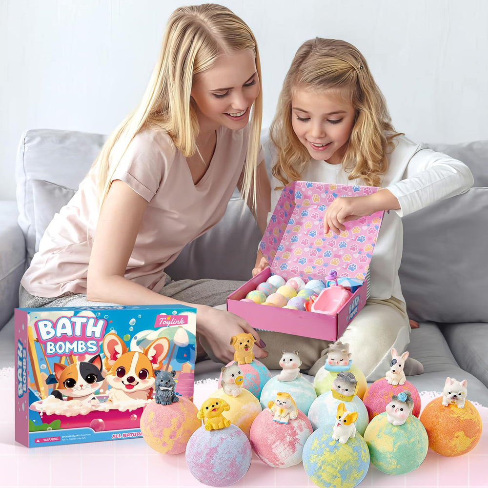 Toylink bombe-bain accessoires-jeu-inclus, stimule l'imagination pendant le bain.