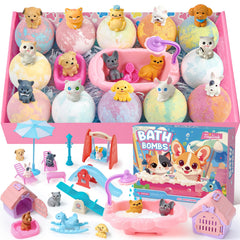 Toylink bombe-bain chiot dans eau, stimule le jeu imaginatif de l'enfant.