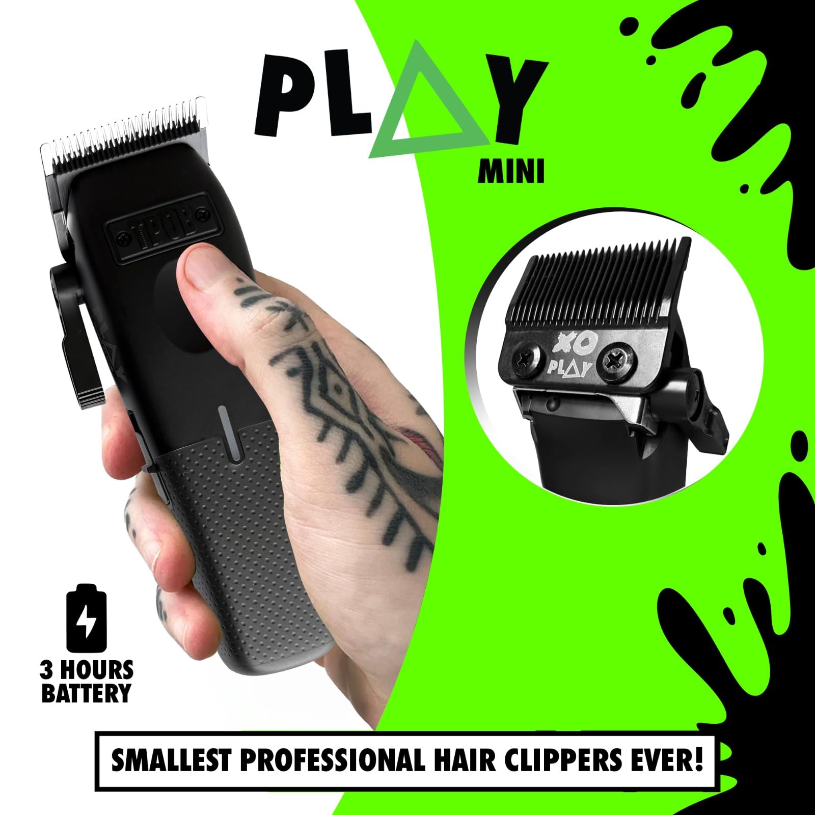 TPOB Mini Play – levier SnaptTek à 5 clics pour des fades précis.