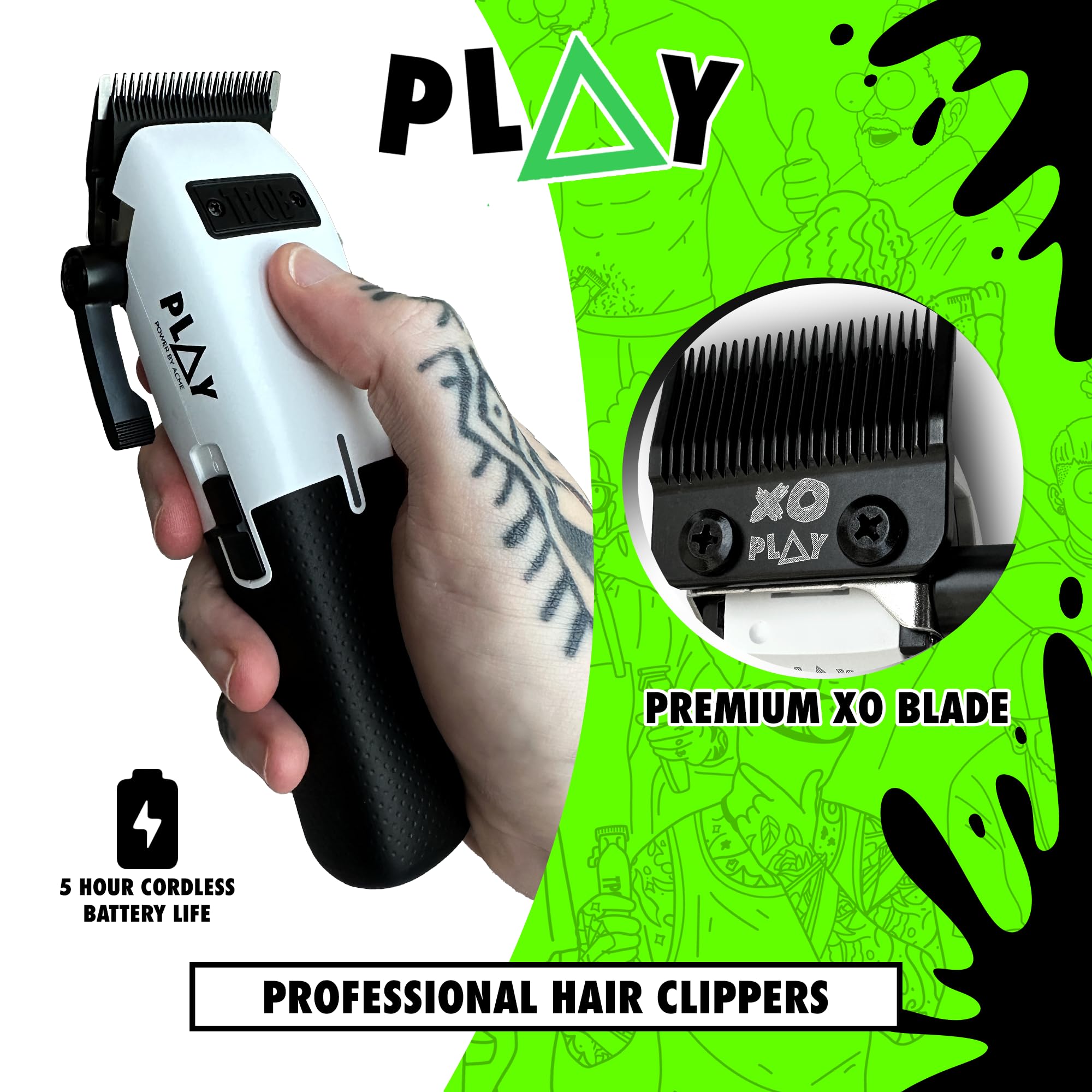 TPOB Play poignee antiderapante pour une prise en main confortable.