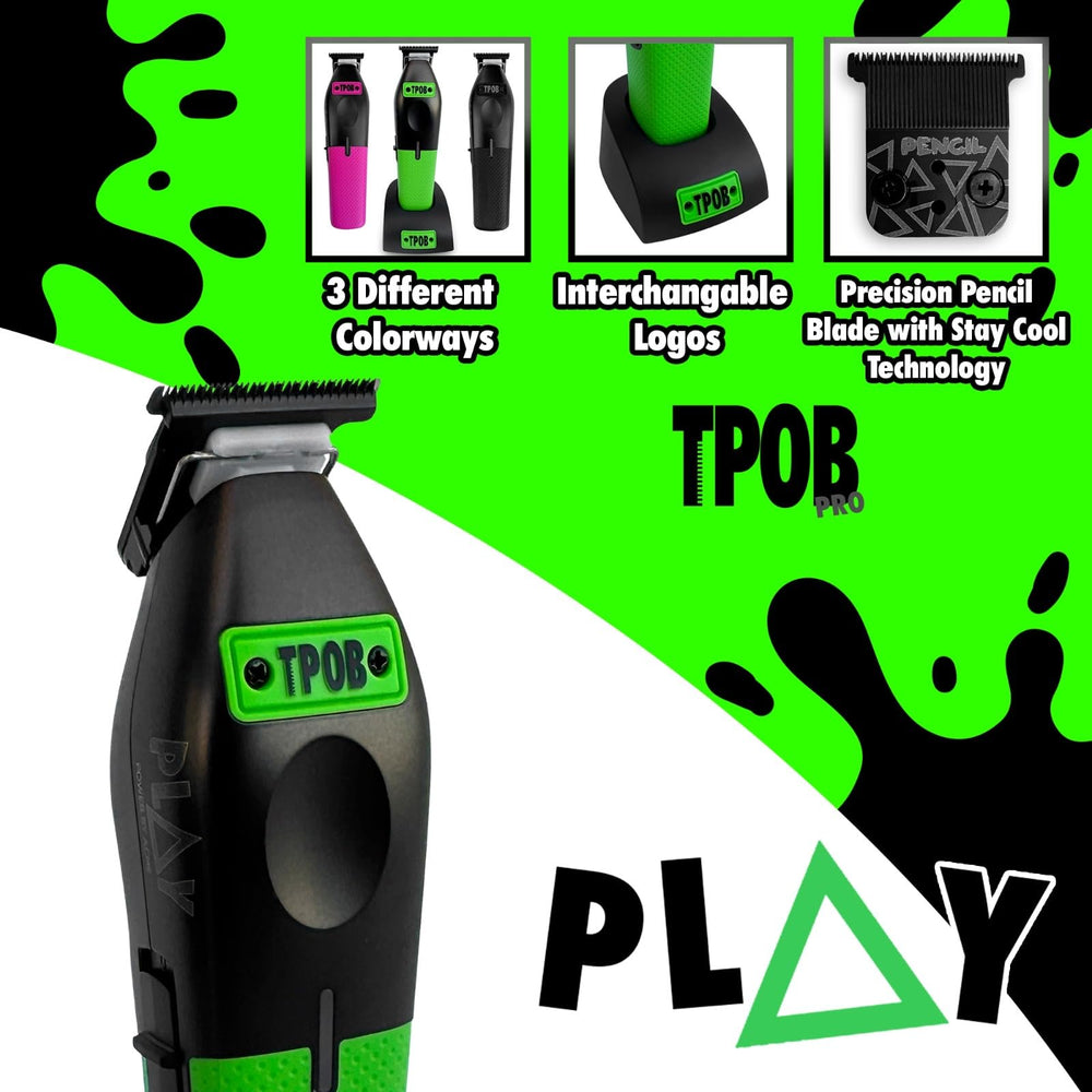 TPOB Play Trimmer 7000 tours par minute, puissance rapide et résultats constants.