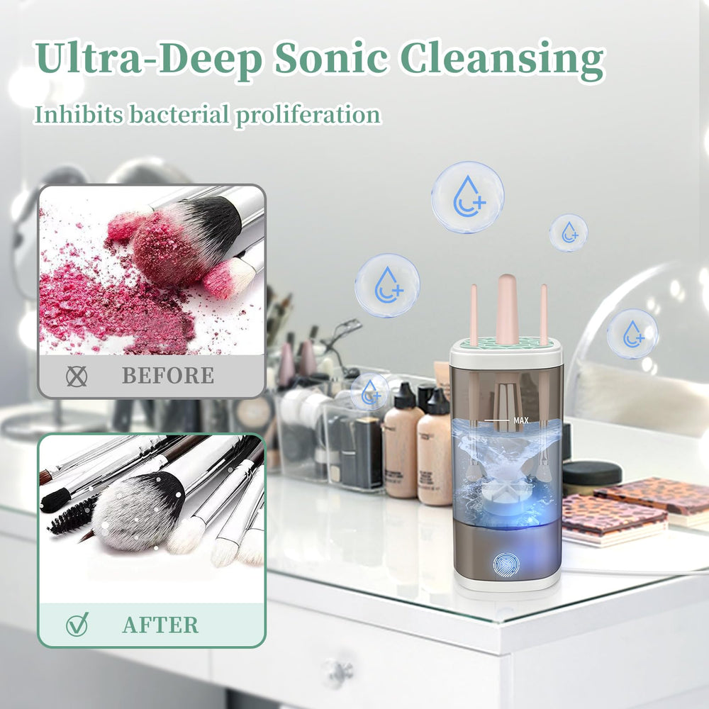 Tpsofy nettoyeur-brosse-maquillage compatible avec toutes tailles de brosses.