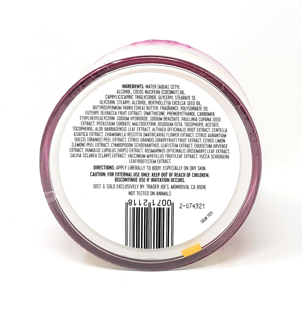 Application sur la peau pour nourrir les zones sèches avec Trader Joe's