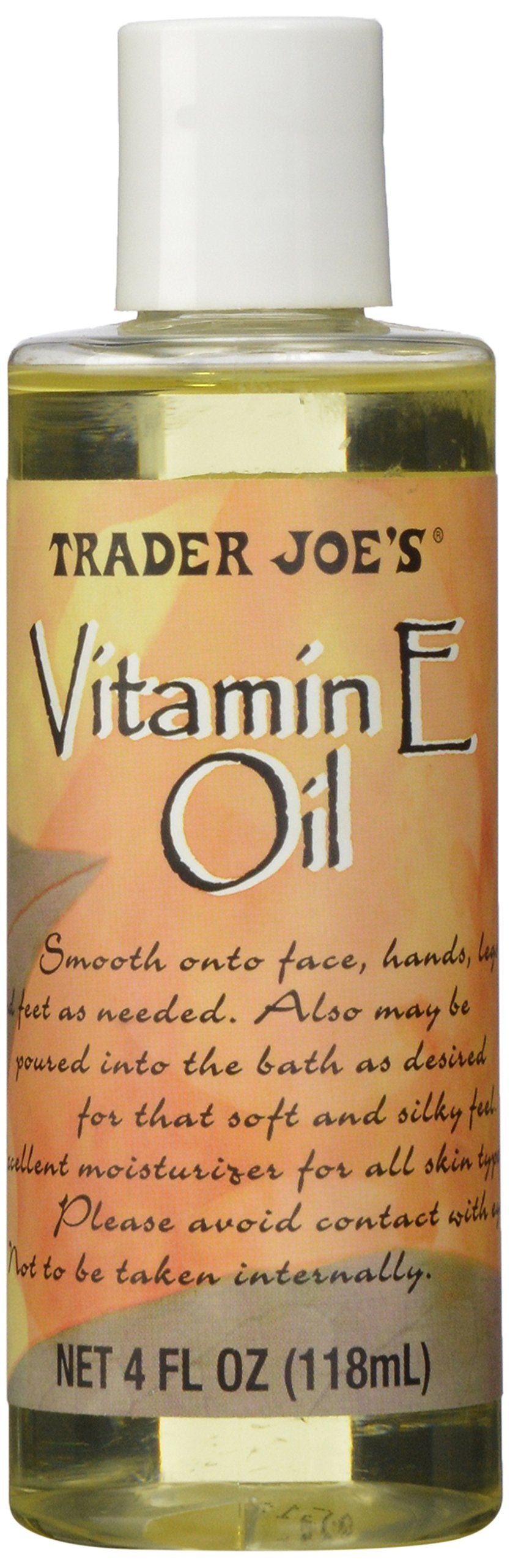 Bouteille Trader Joe's Vitamin E Oil prête à hydrater la peau