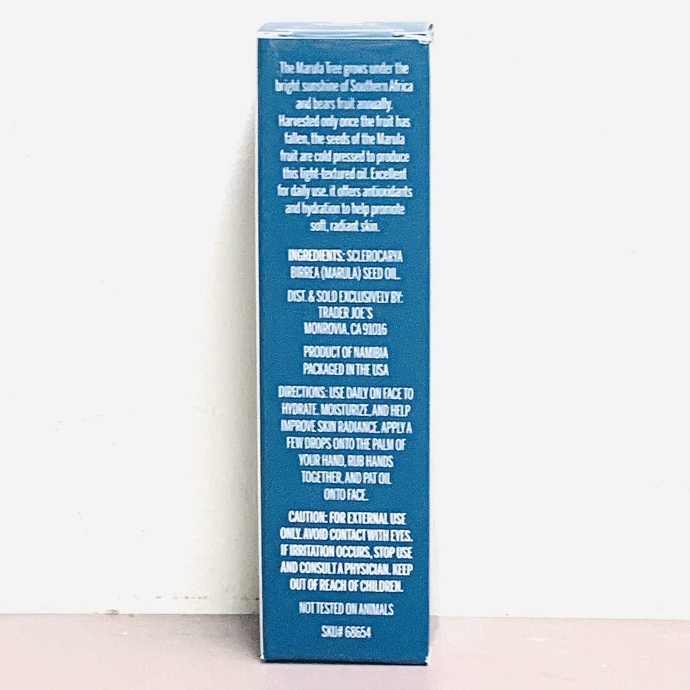 Marula Trader Joe's : antioxydants pour un éclat doux et naturel du teint.