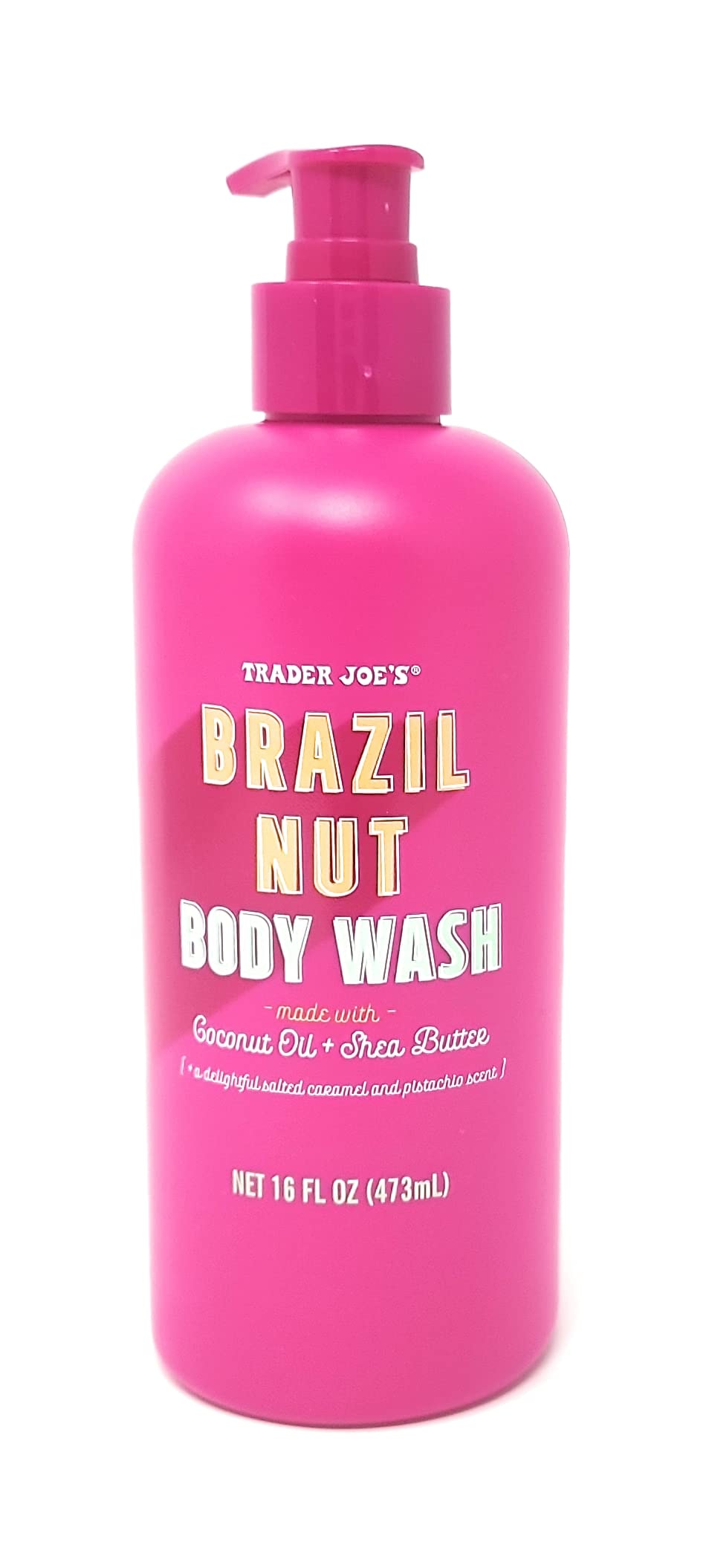 Trader Joe's noix du Brésil: bouteille de douche nourrissante à l'huile et au karité.