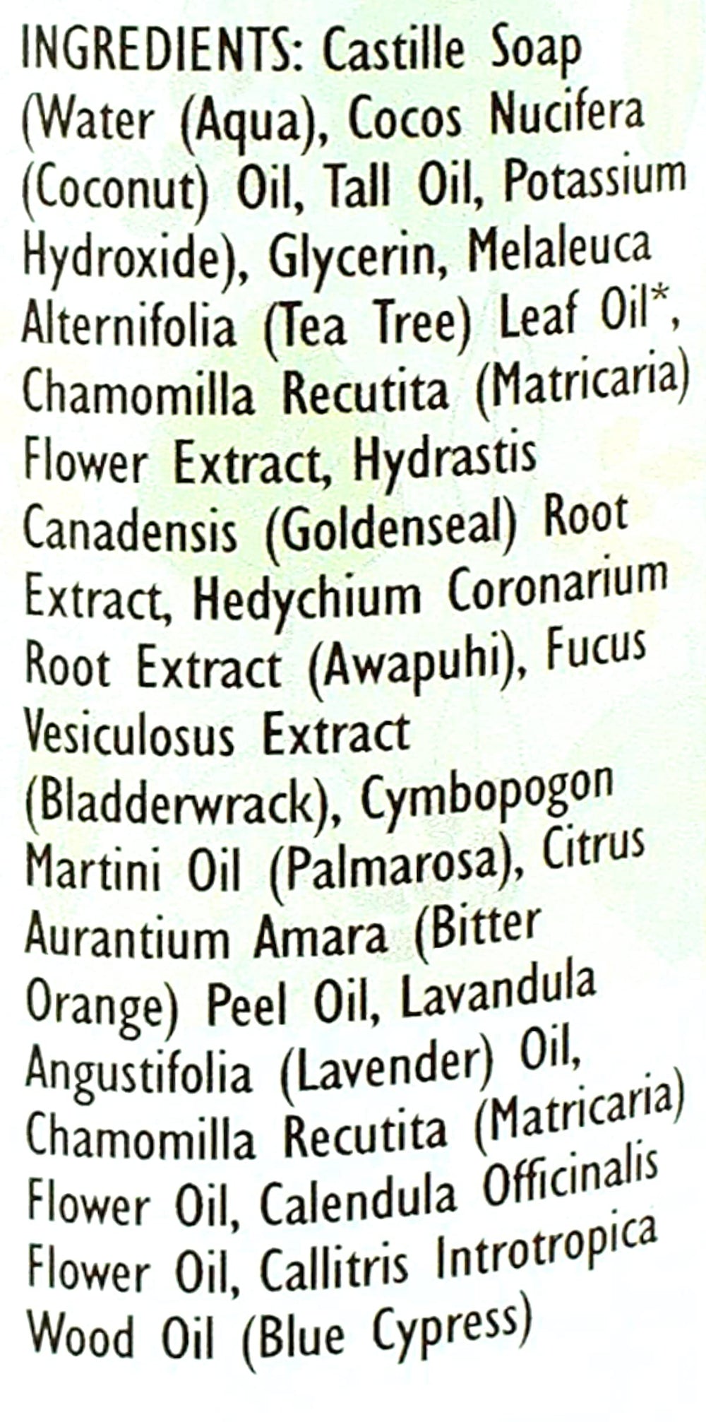 Trader Joe's Spa Face Wash: ingrédients awapuhi orange lavande, soin parfumé.